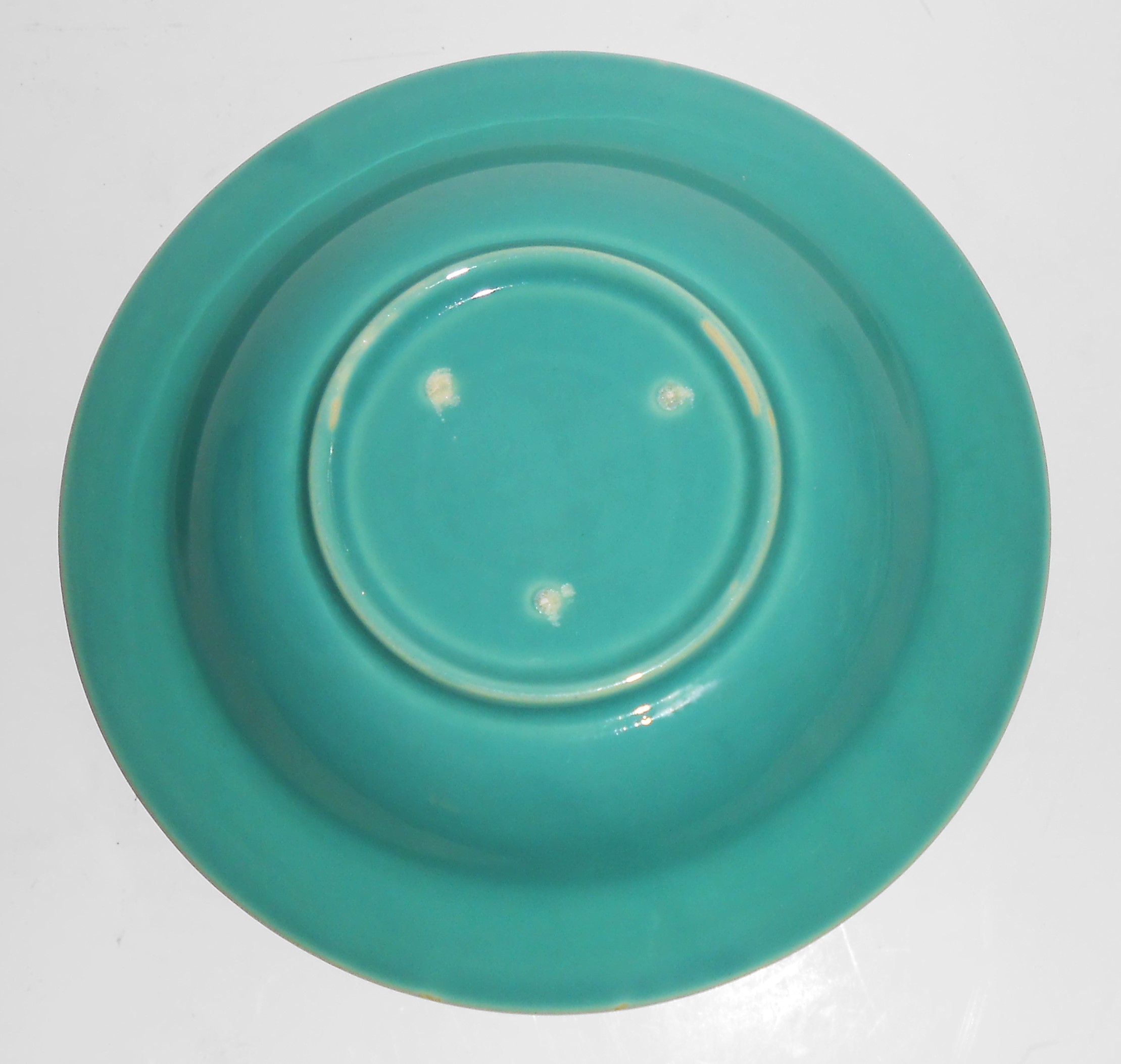 Coors Pottery Rosebud Early Green Rimmed Soup Bowl