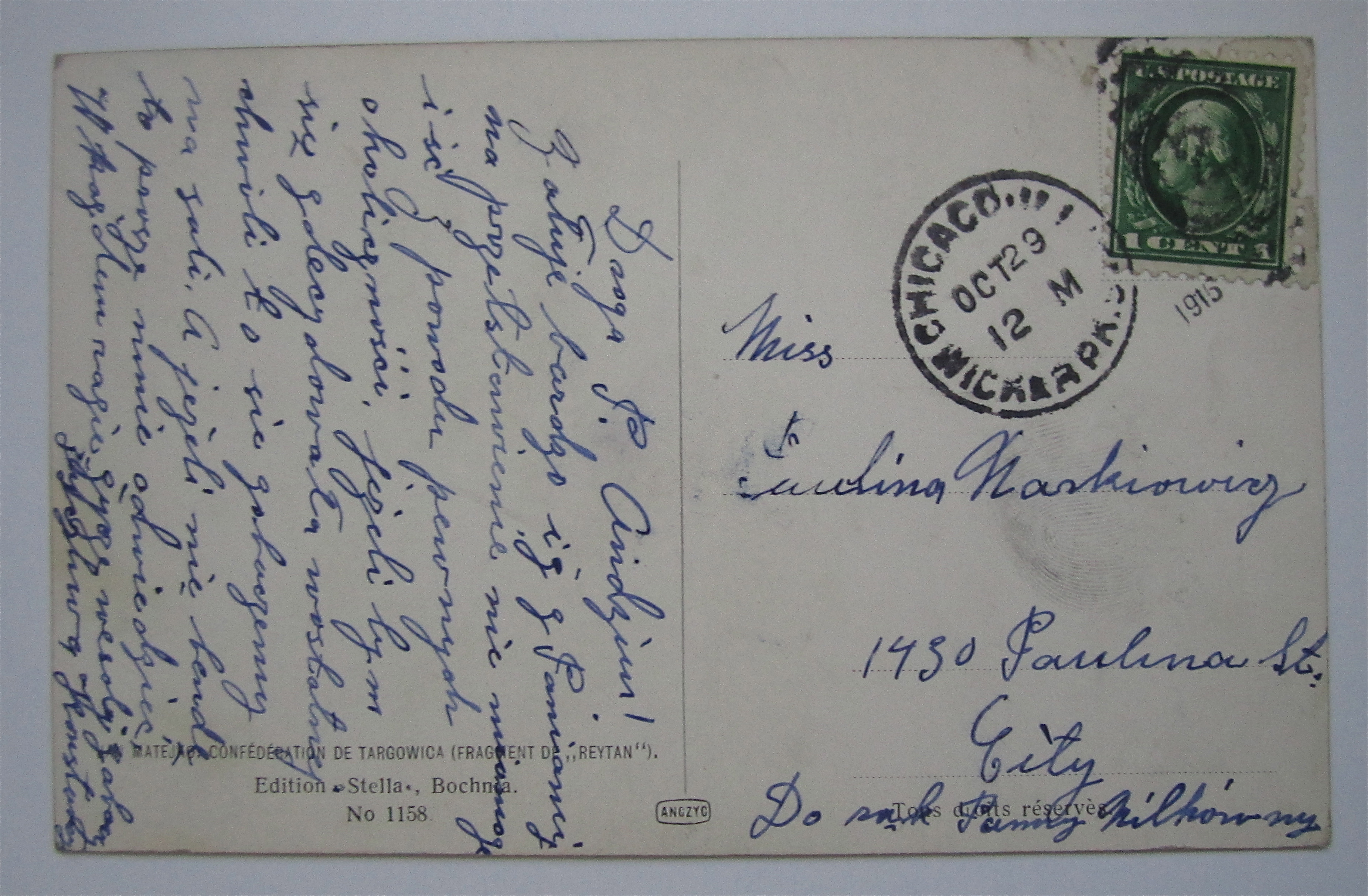 Adam Poninski, A Polish Nobleman Postcard