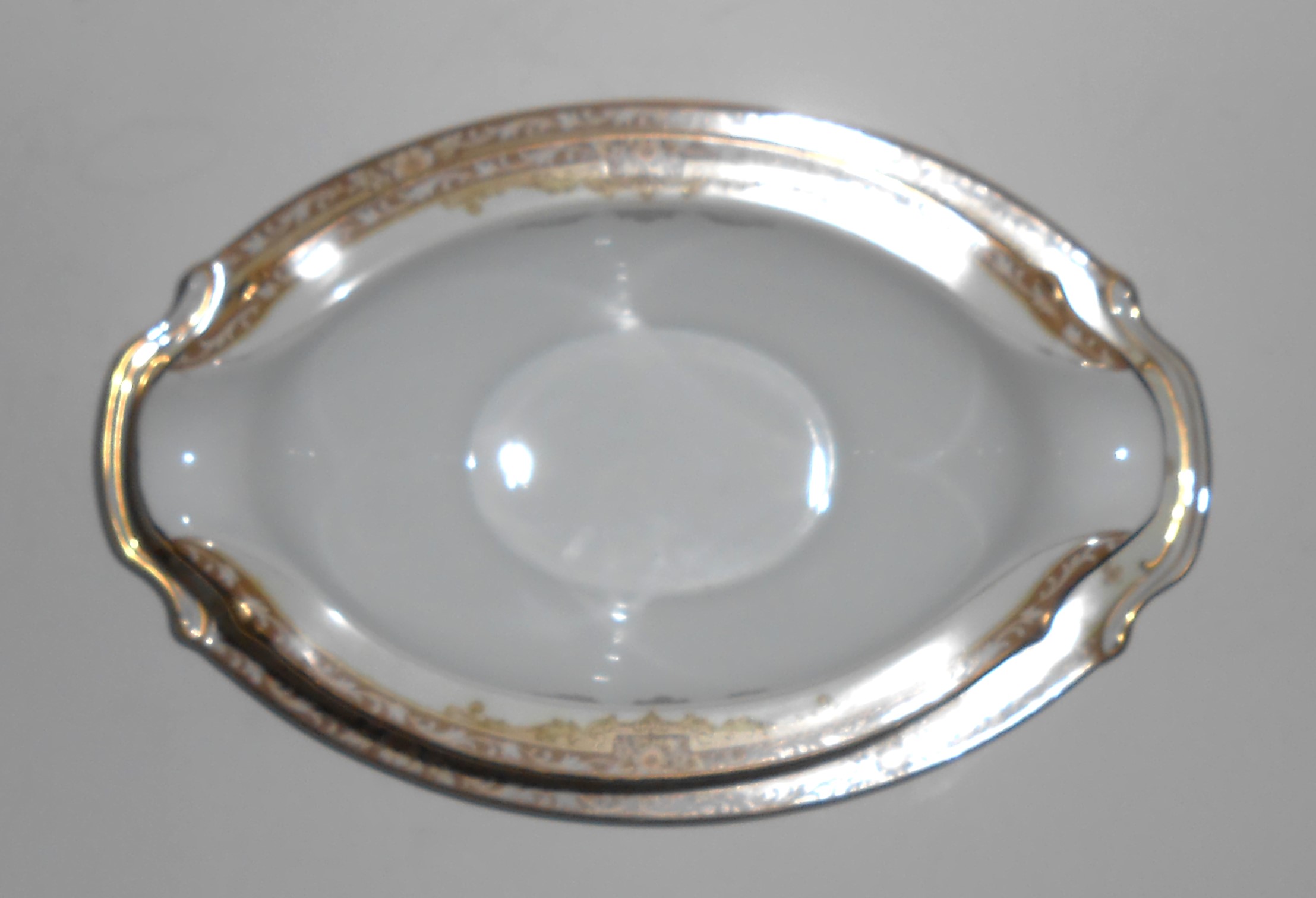 Noritake Porcelain China Camellia W/Gold Gravy Bowl Flo