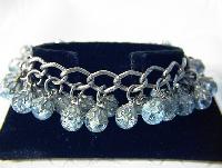 Blue Glass GERMAN Charm Bracelet . . .