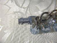 Blue Glass GERMAN Charm Bracelet . . .