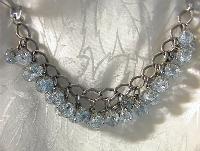 Blue Glass GERMAN Charm Bracelet . . .