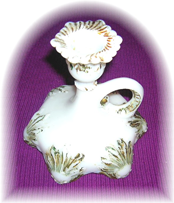 Vintage Victorian Glass Candle Holder