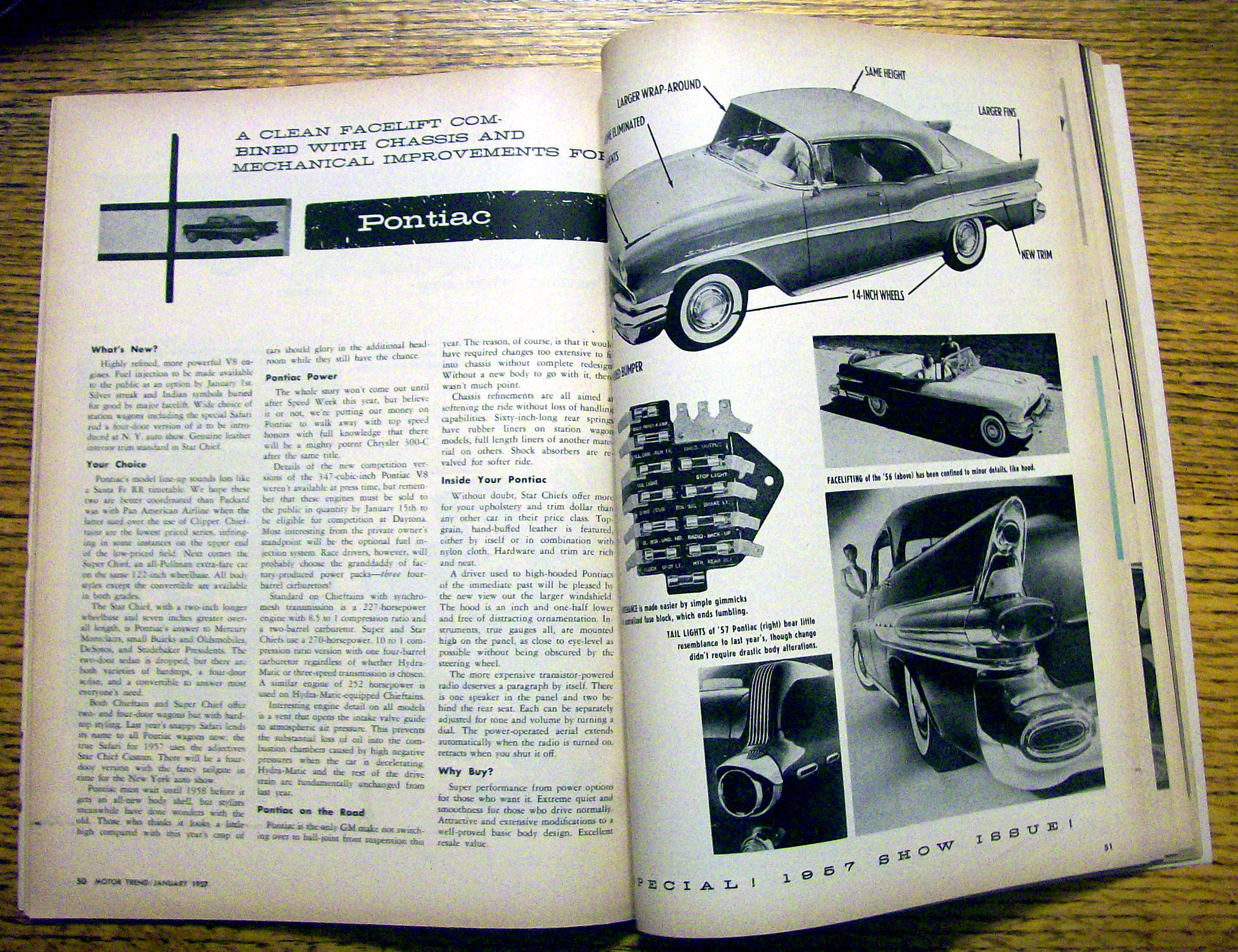 Motor Trend Magazine January 1957 '57 Show Issue