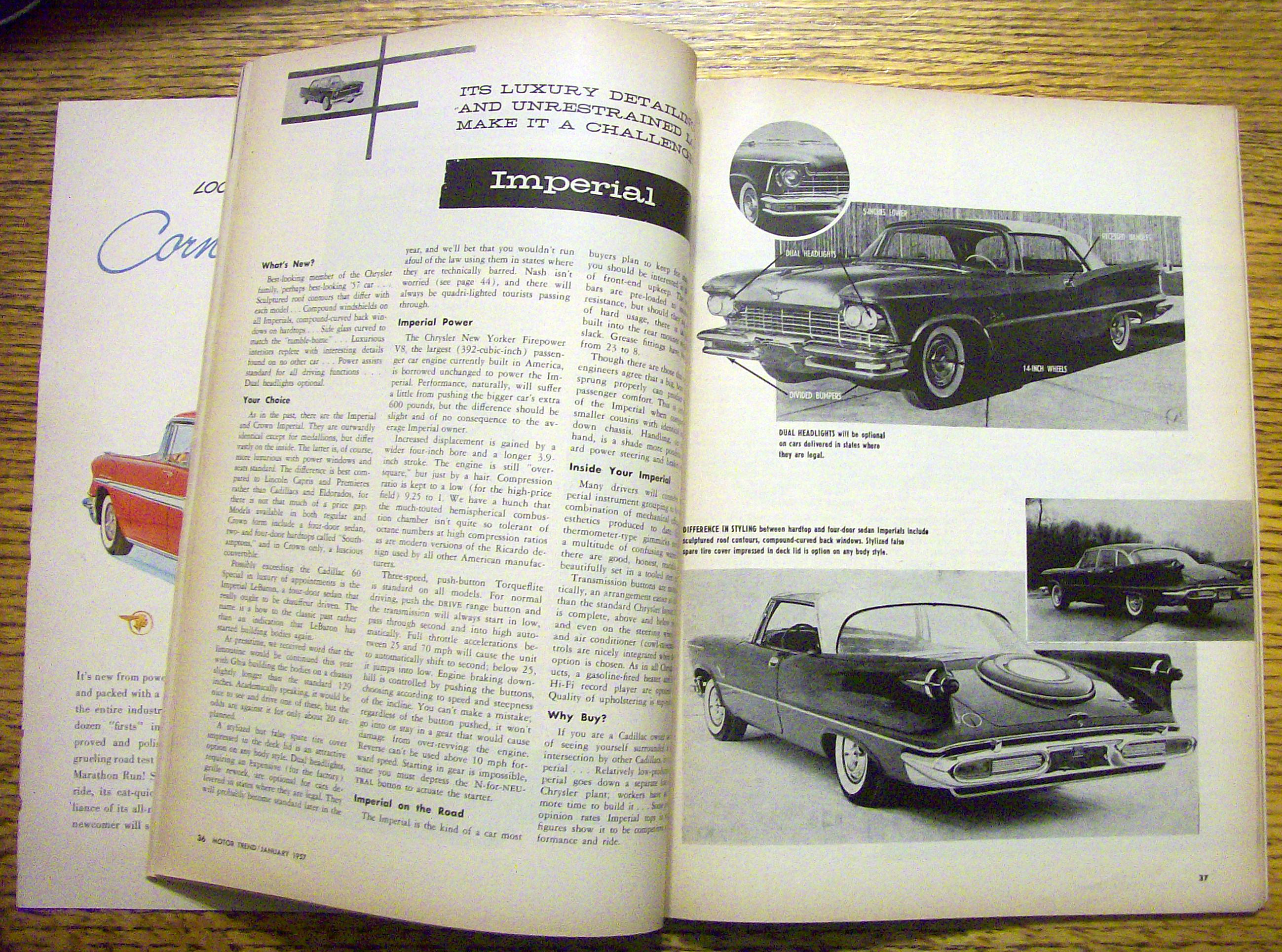 Motor Trend Magazine January 1957 '57 Show Issue