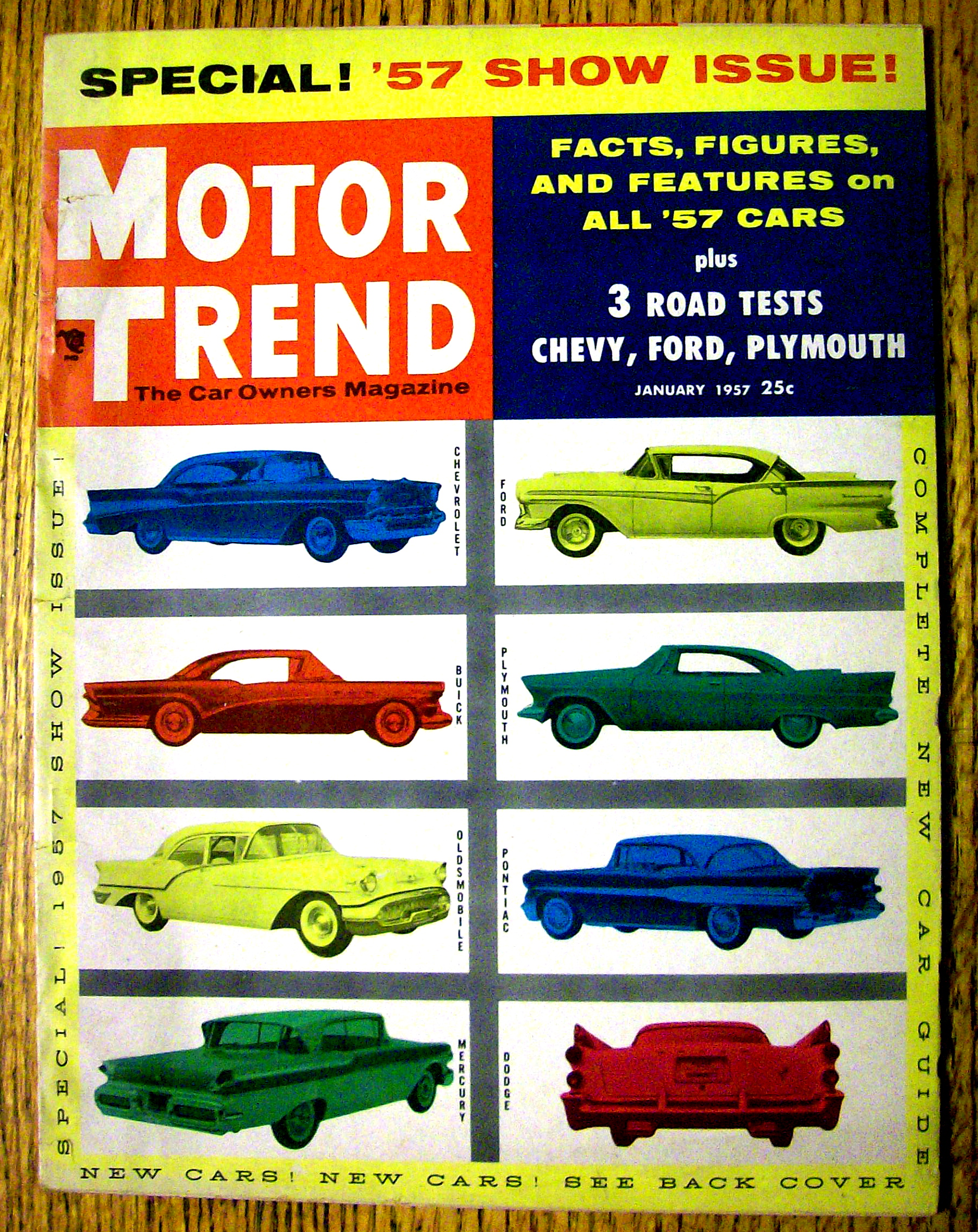 Motor Trend Magazine January 1957 '57 Show Issue
