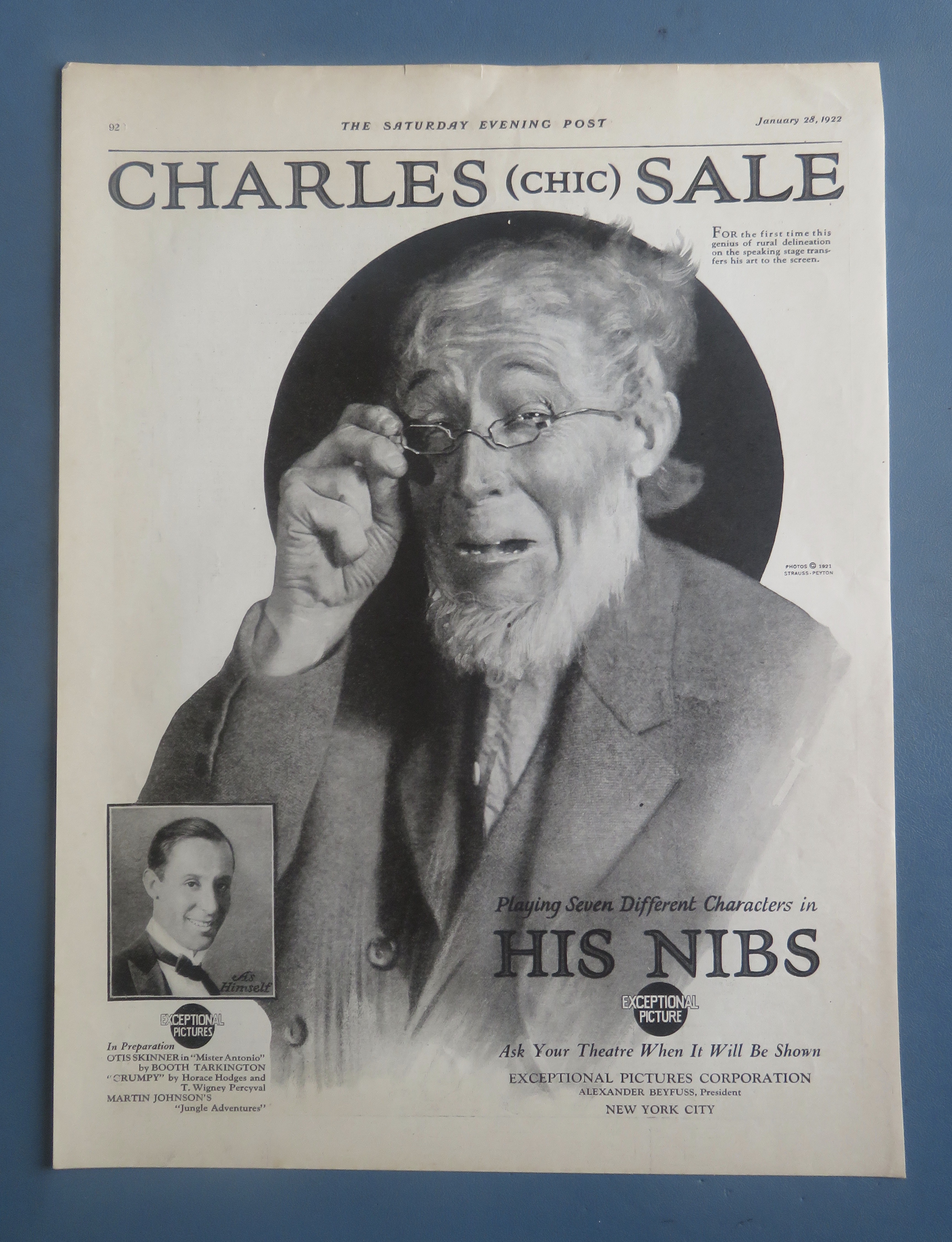 1922 His Nibs with Charles (Chic) Sale