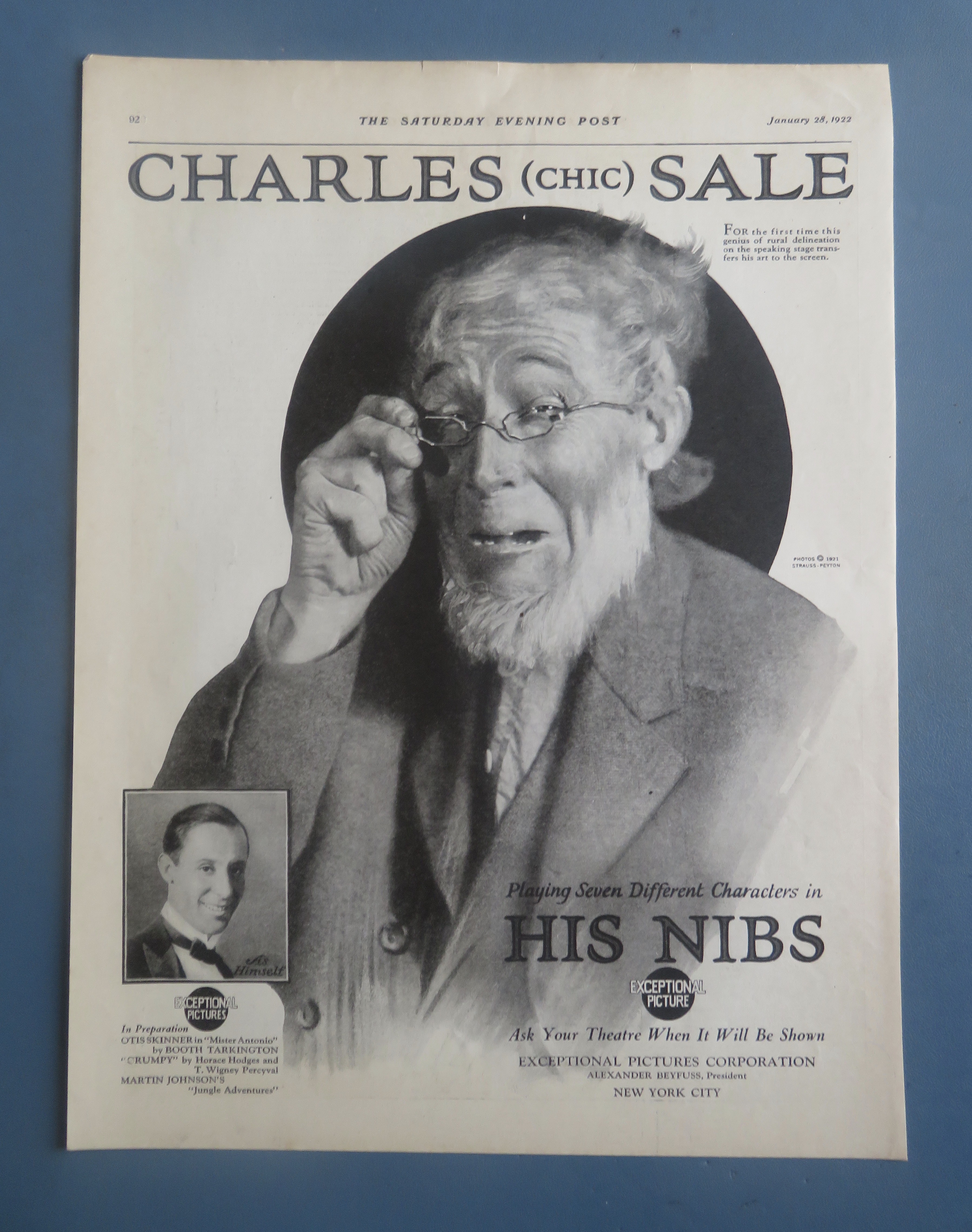 1922 His Nibs with Charles (Chic) Sale