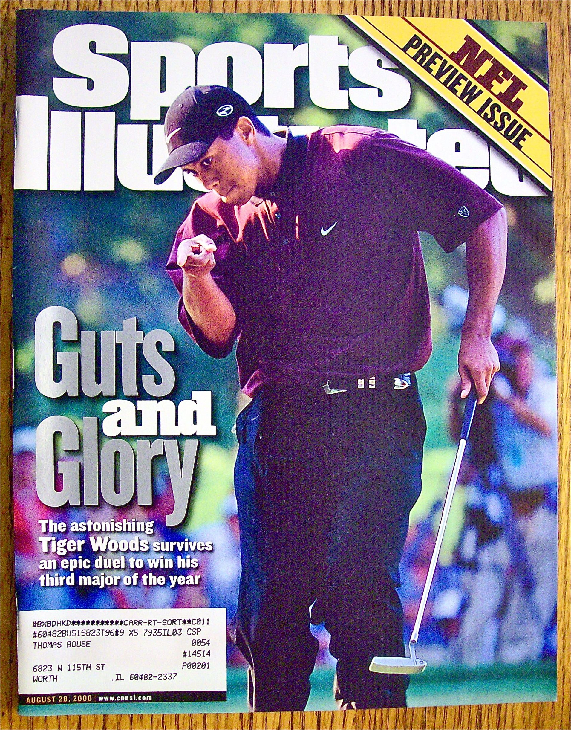 Sports Illustrated Magazine August 28, 2000 Tiger Woods