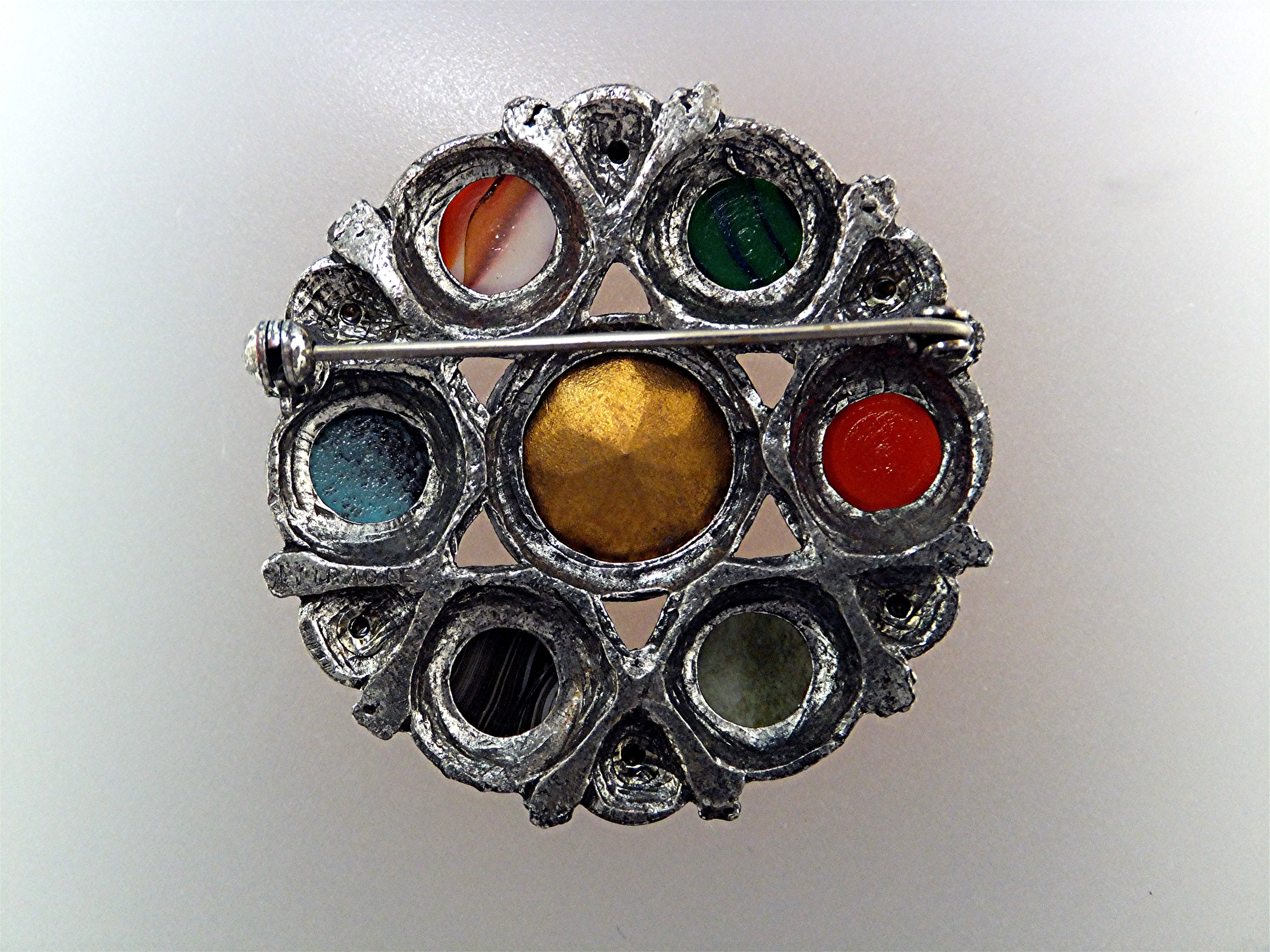 Brooch MIRACLE Amethyst  Multi Stone