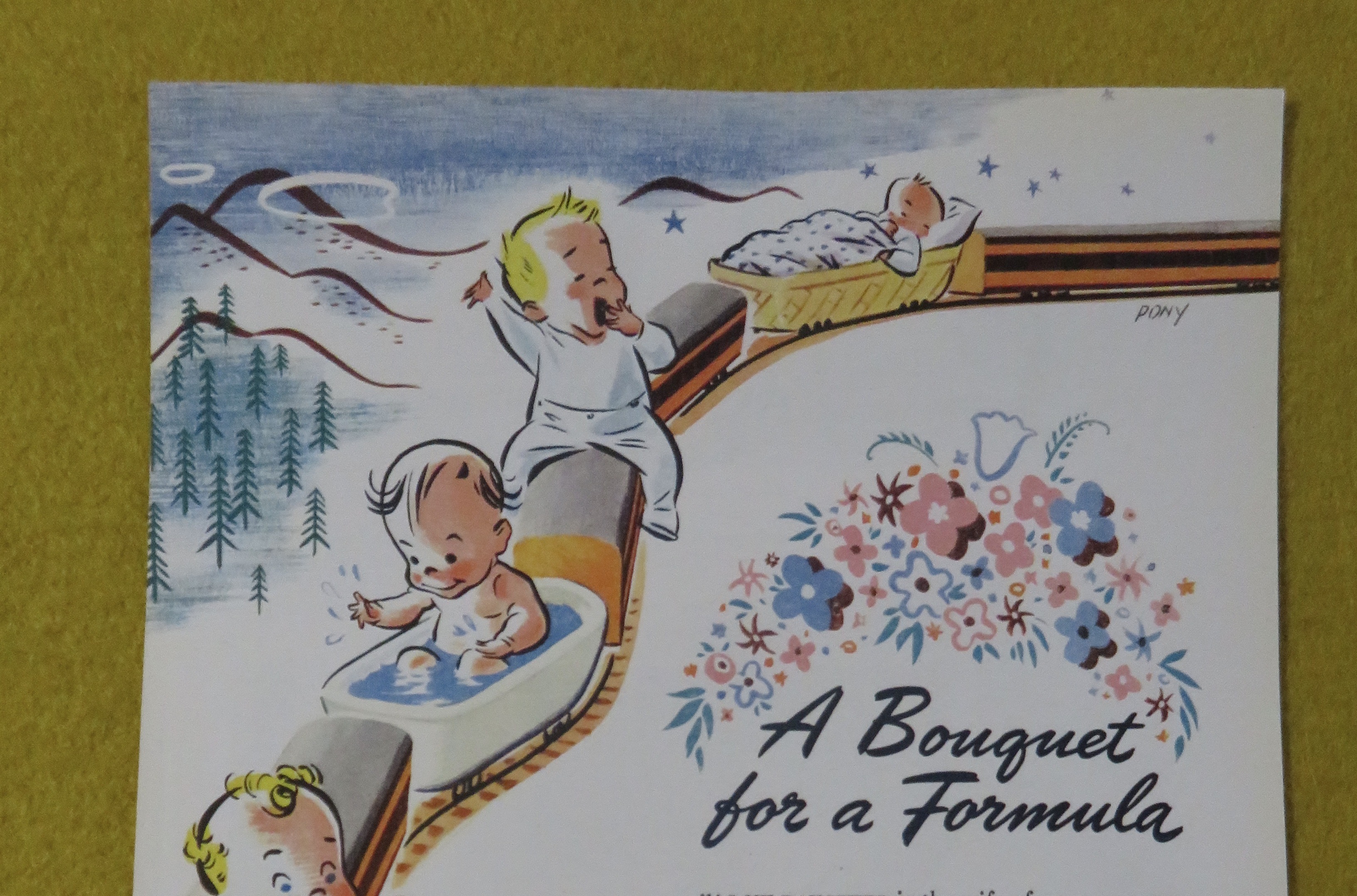 1945 The Milwaukee Road with Babies On A Train