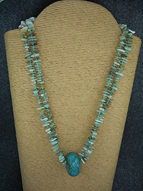 Native American Turquoise Sterling Silver Larimar