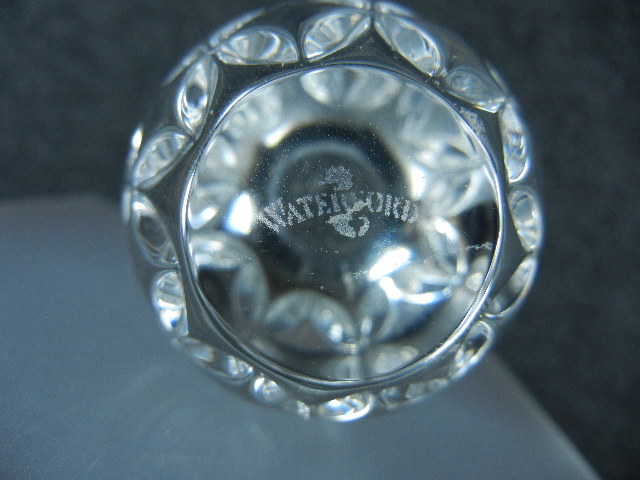 Waterford Crystal Clear Egg  Handcooler  paperweight