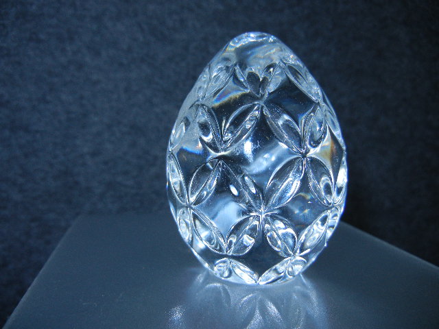 Waterford Crystal Clear Egg Handcooler paperweight