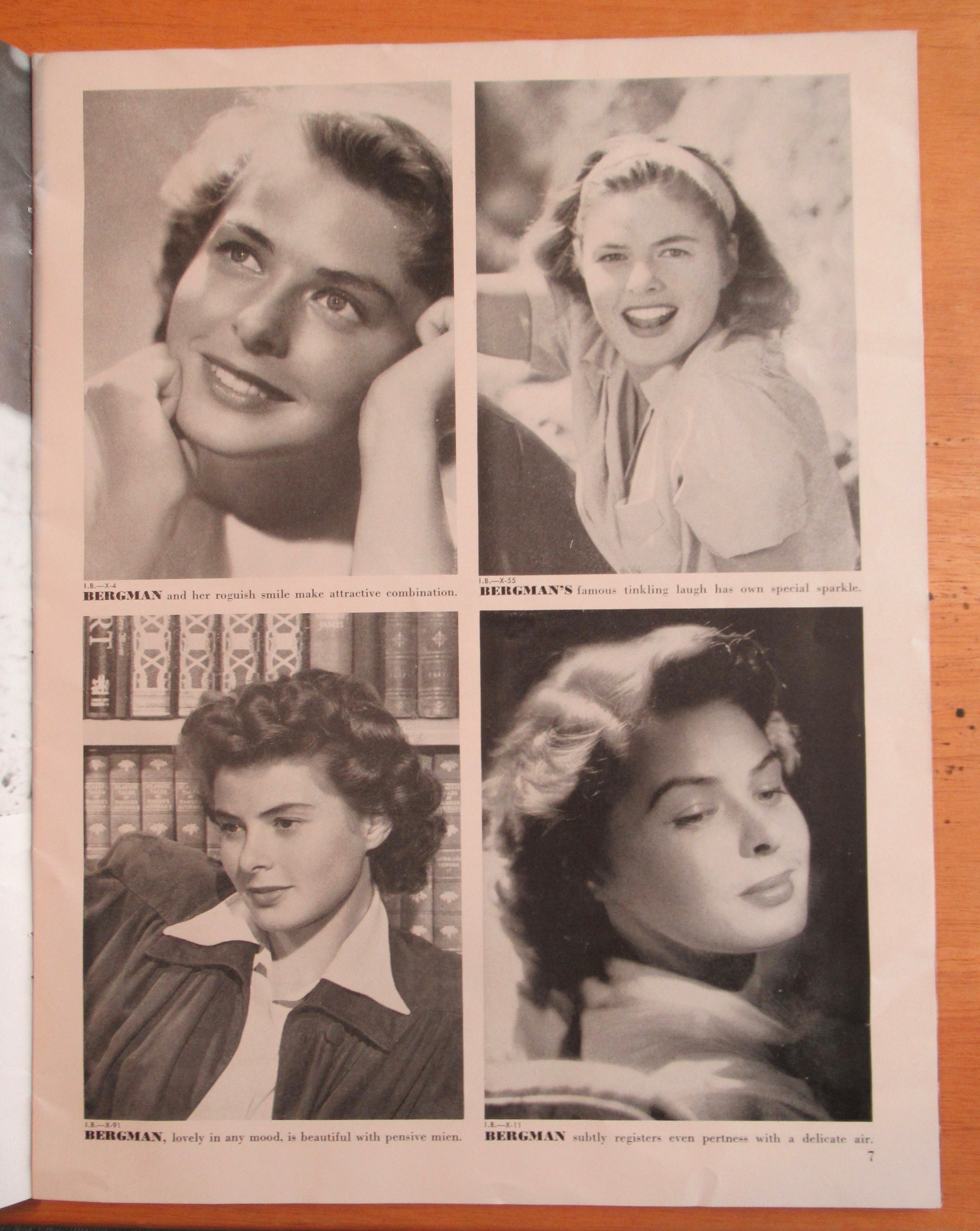 Close Up Intermezzo Magazine 1948 Ingrid Bergman