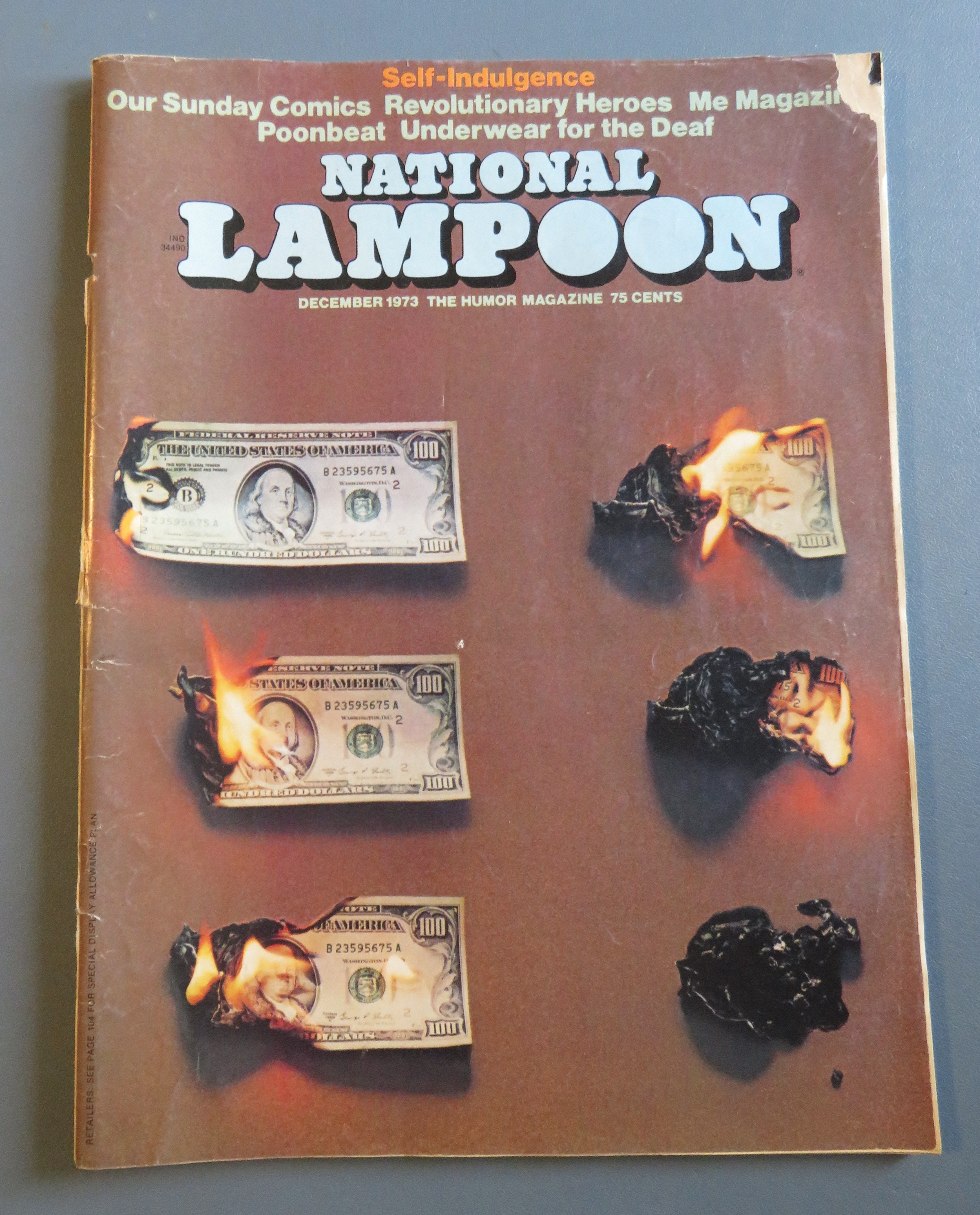 National Lampoon Magazine December 1973 Self Indulgence