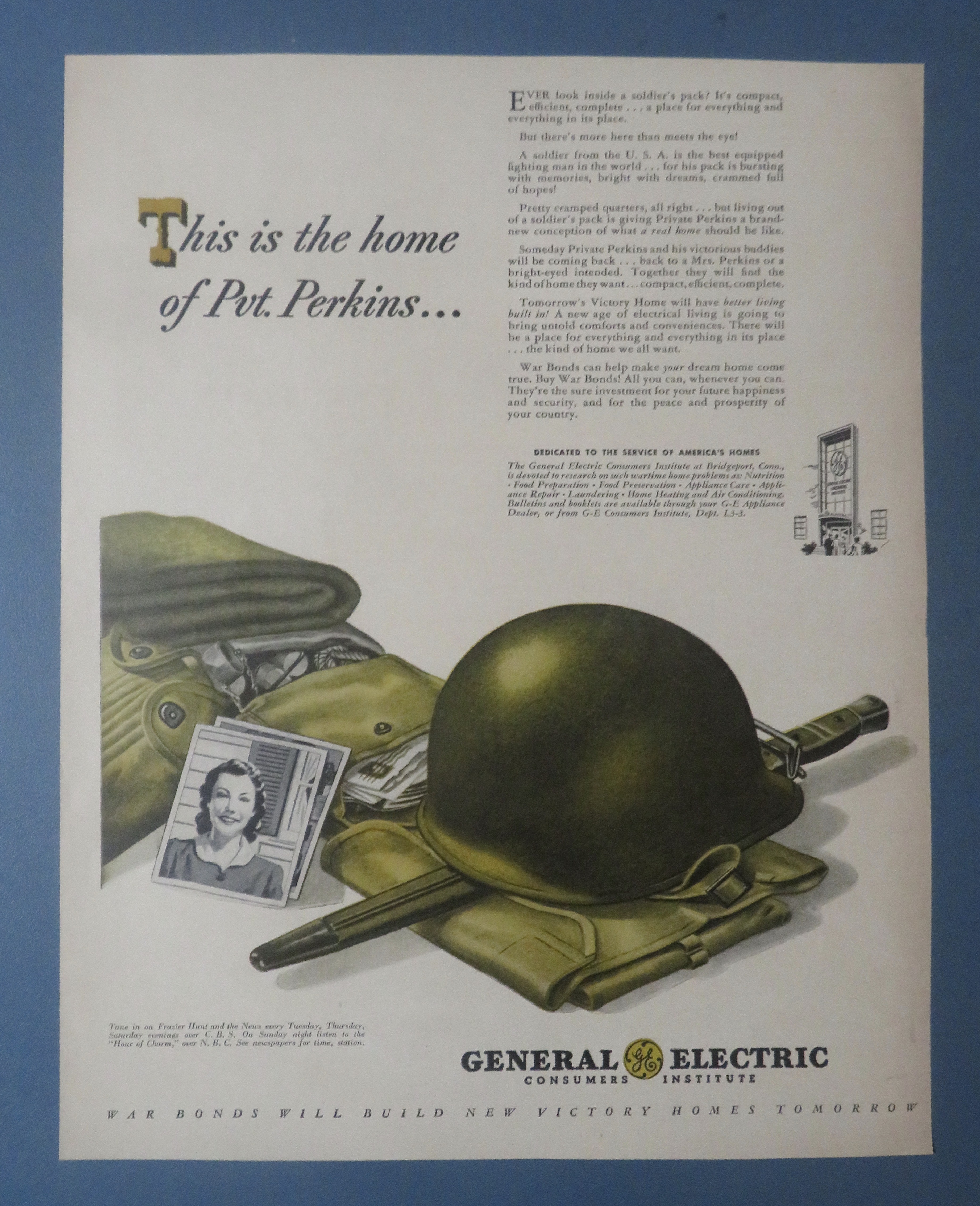 1940's General Electric  w/Soldier's Stuff
