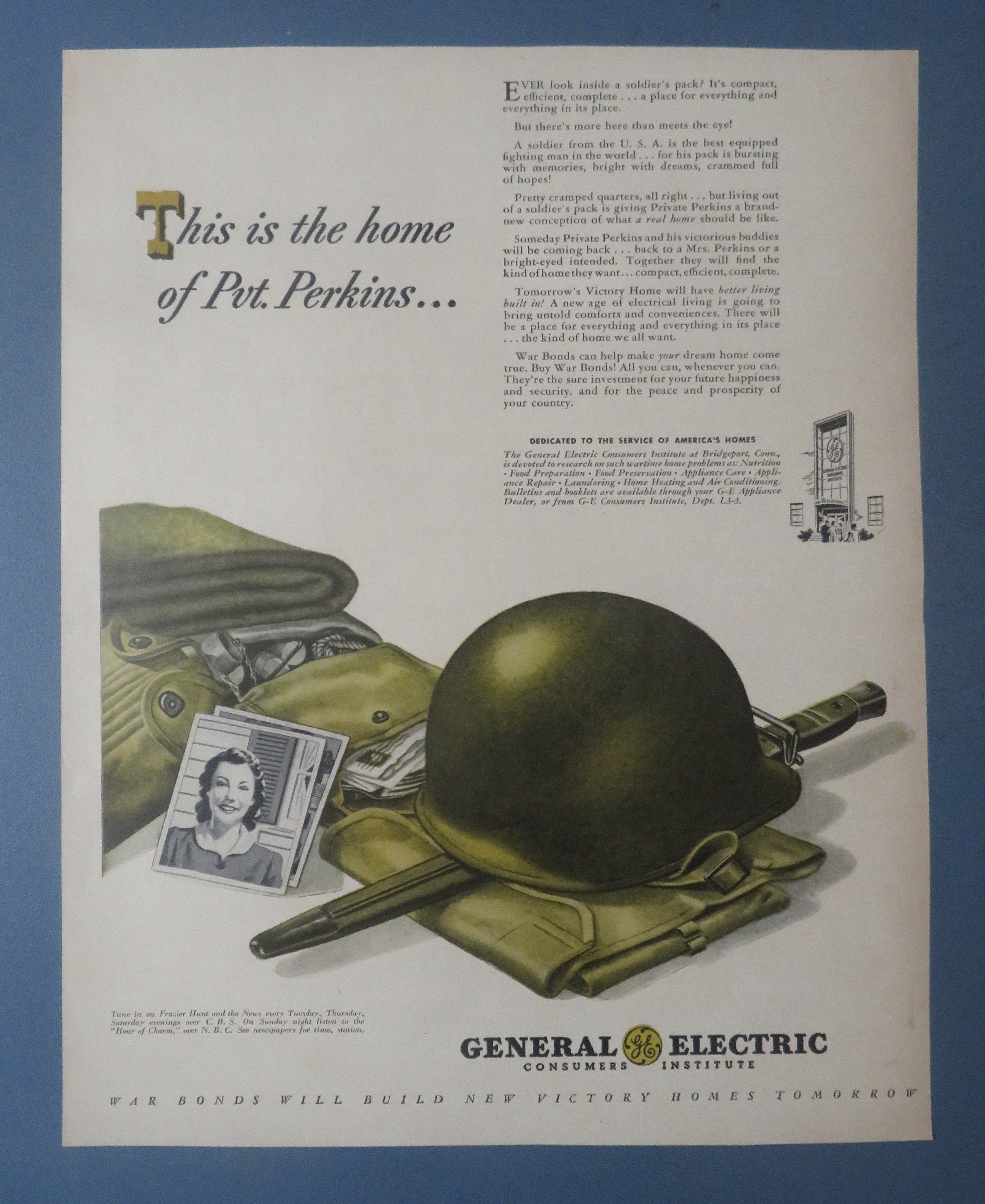 1940's General Electric  w/Soldier's Stuff