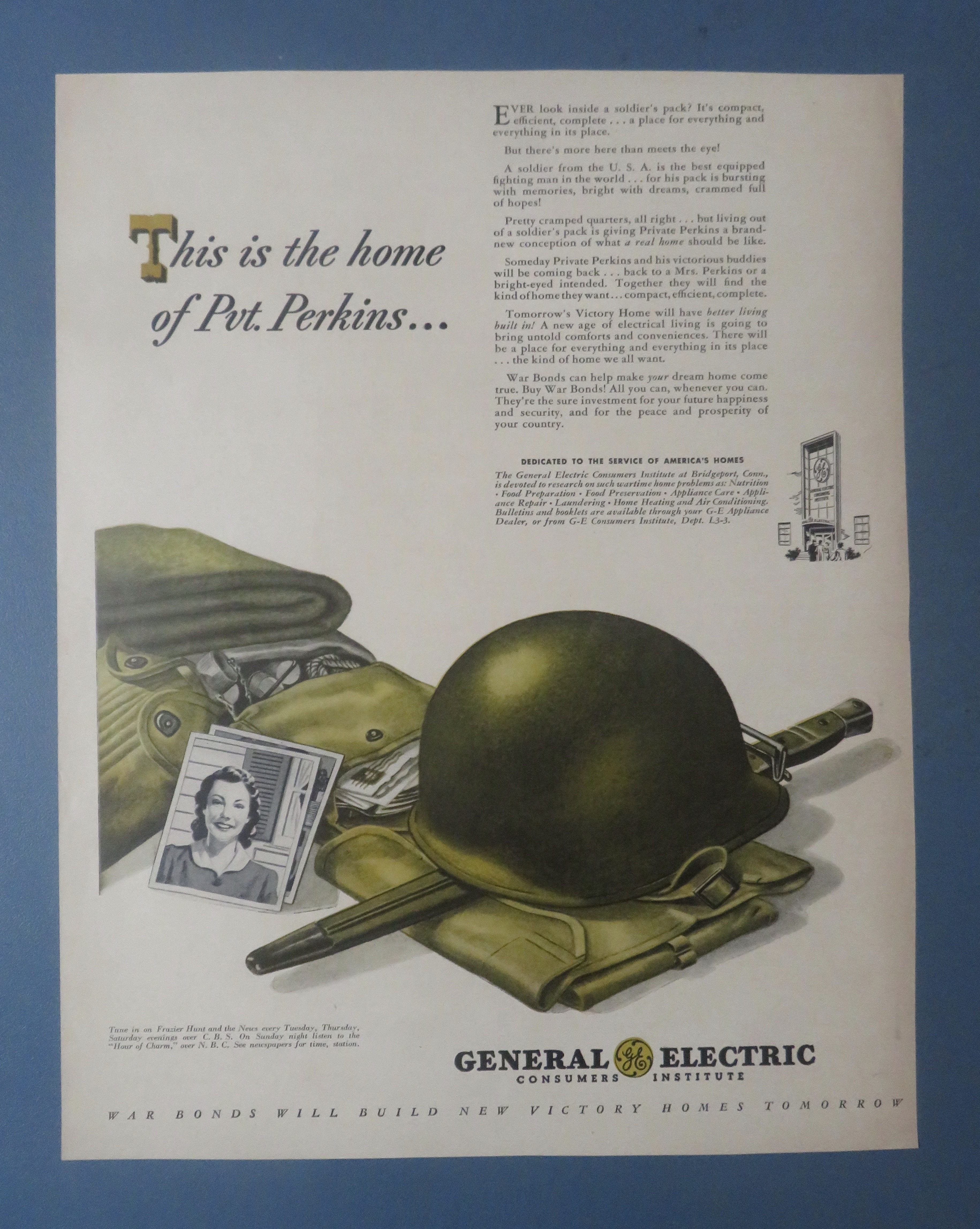 1940's General Electric w/Soldier's Stuff