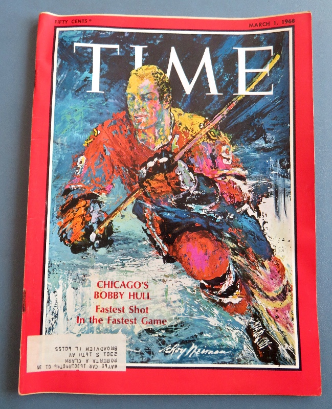 Time Magazine March 1, 1968 Chicago's Bobby Hull