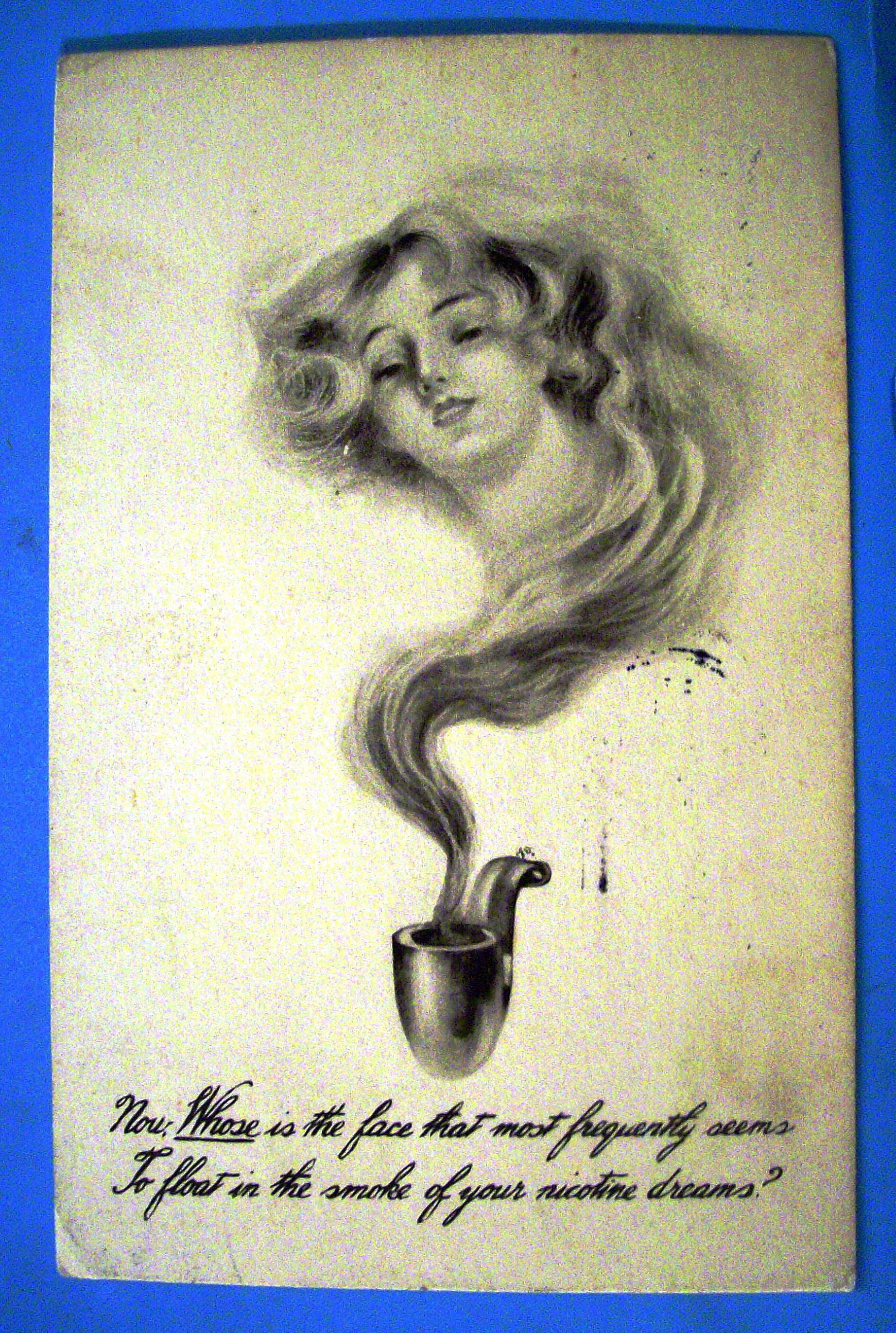 Beautiful Woman Postcard (Nicotine Dreams)