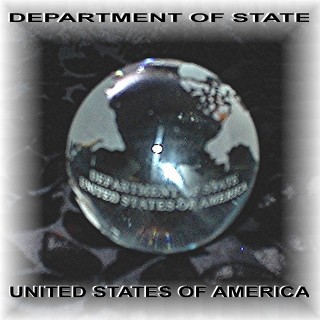 Department Of State Glass World Globe