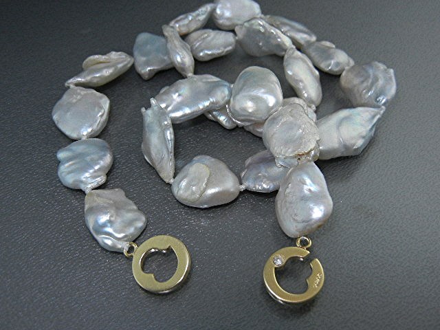 14K Gold Fill Silver Keishi Pearl Necklace