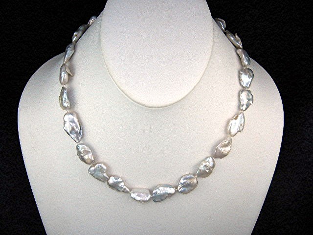 14K Gold Fill Silver Keishi Pearl Necklace
