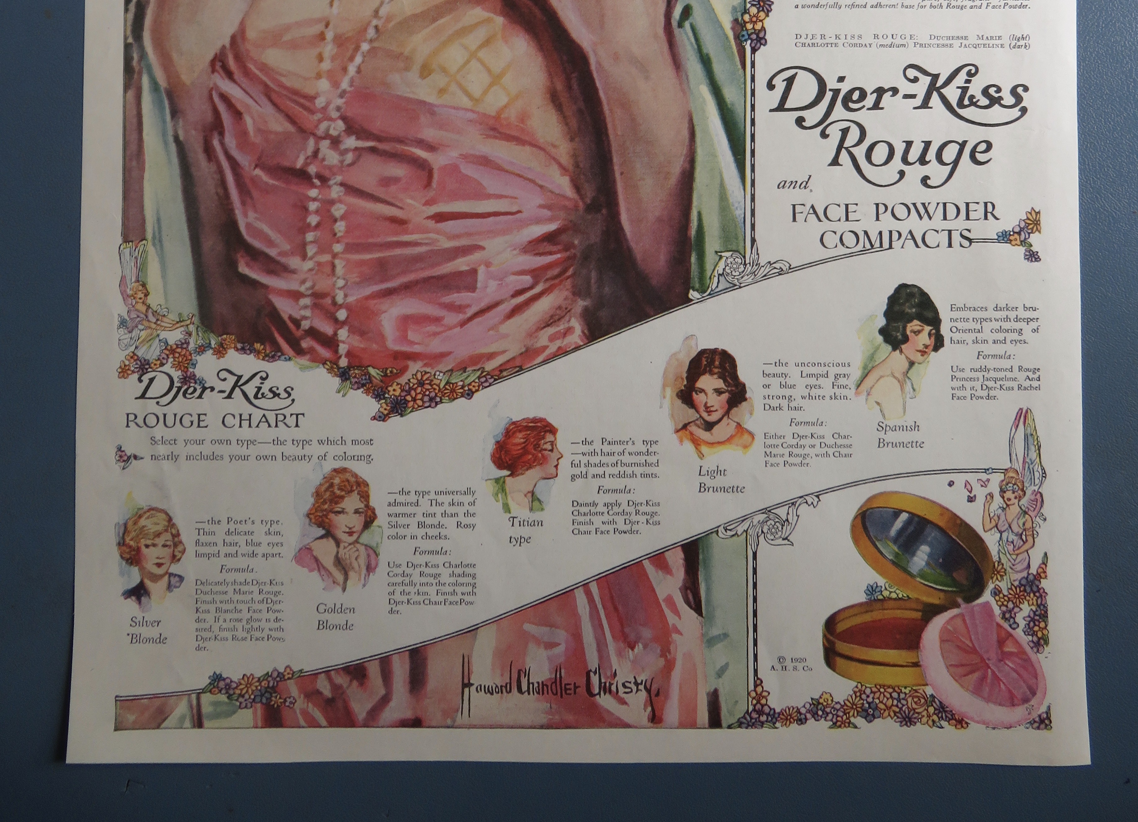 1920 Djer Kiss Rouge with Lovely Woman