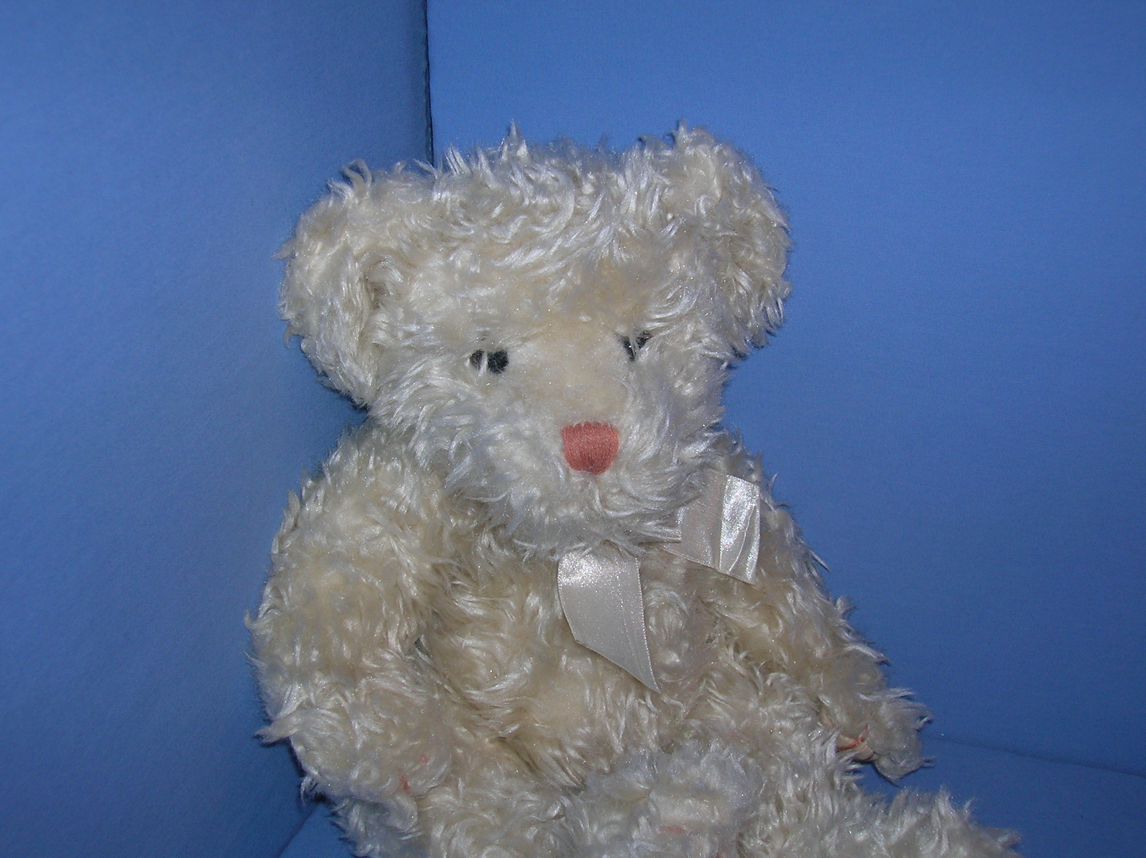 12 Inch Blonde Curly RUSS BERRIE Teddy Bear