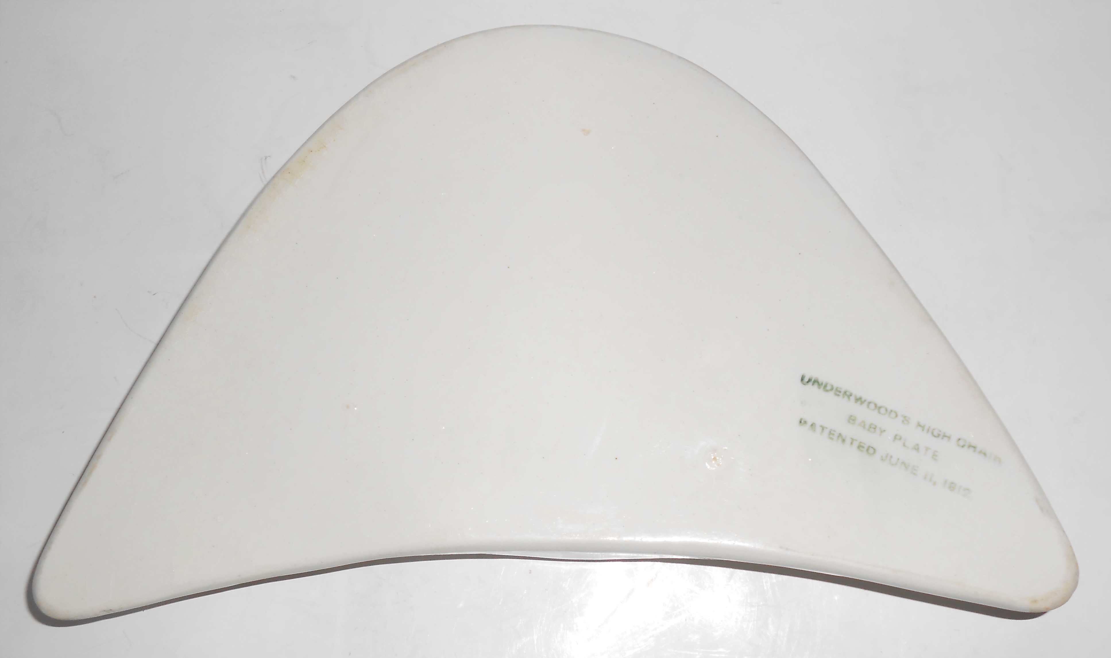 Antique Underwood's High Chair Baby Dish 1912 Nursery