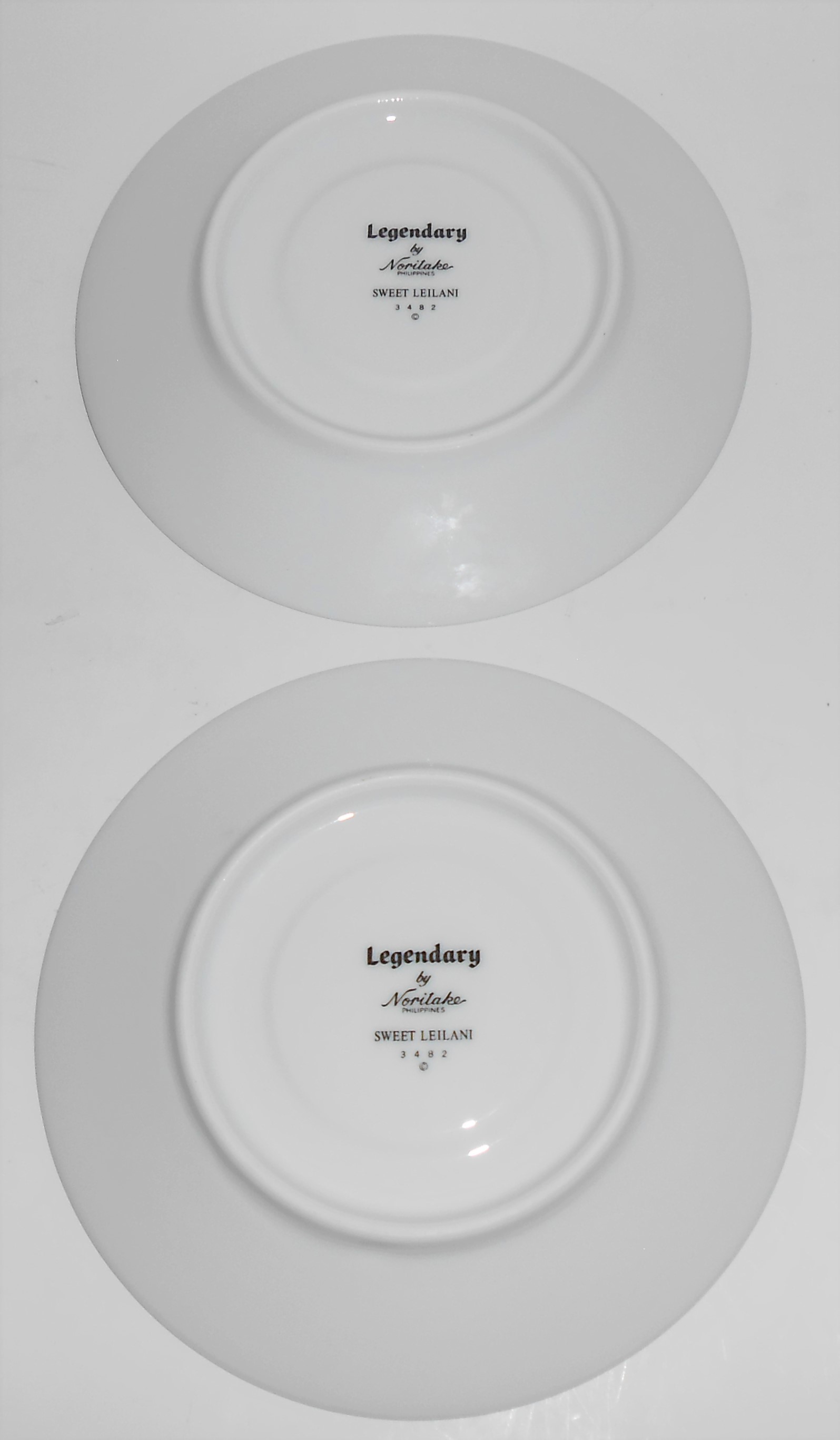 Noritake Porcelain China Sweet Leilani w/Platinum Pair
