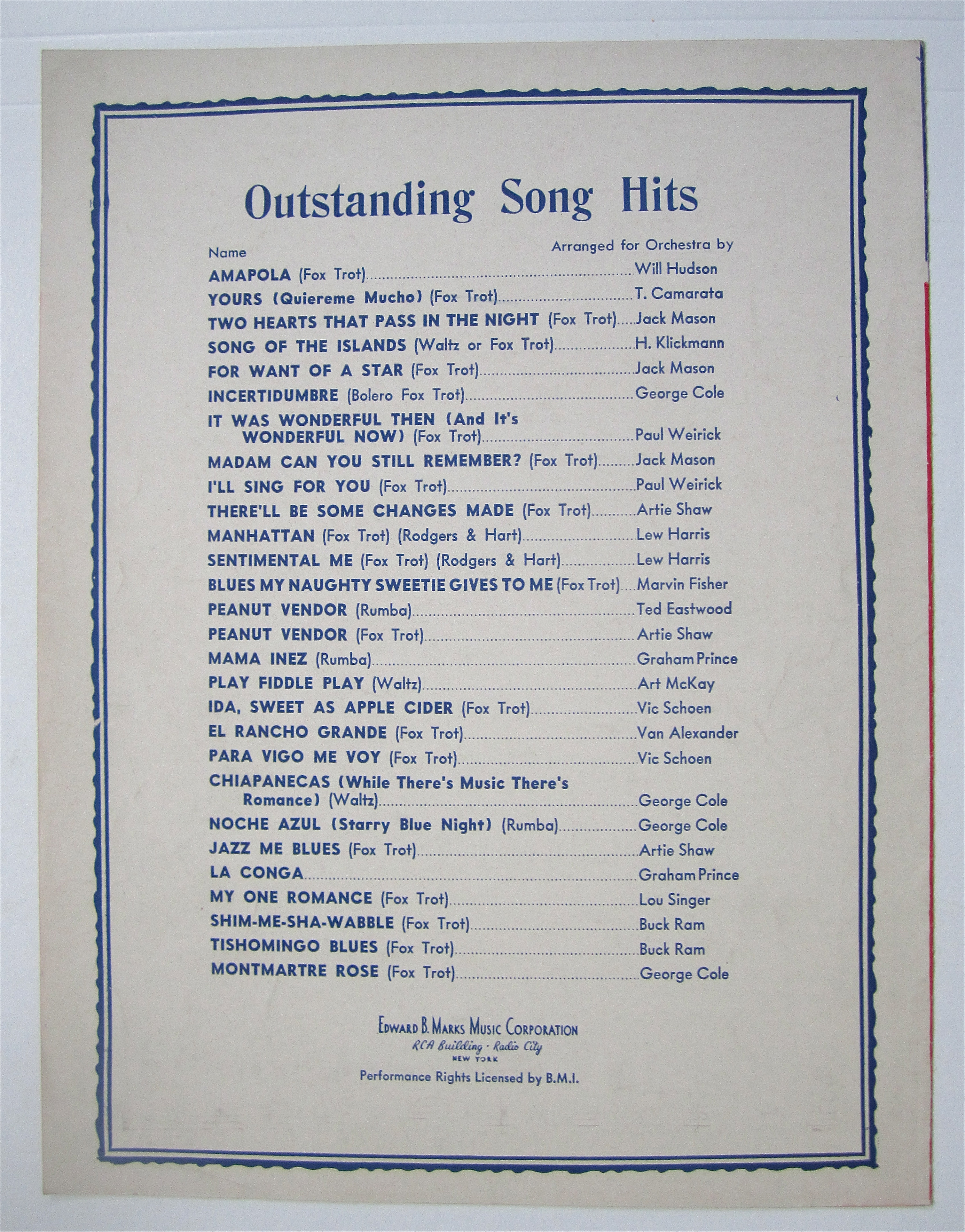 Sheet Music 1932 There'll Be Some Changes Made
