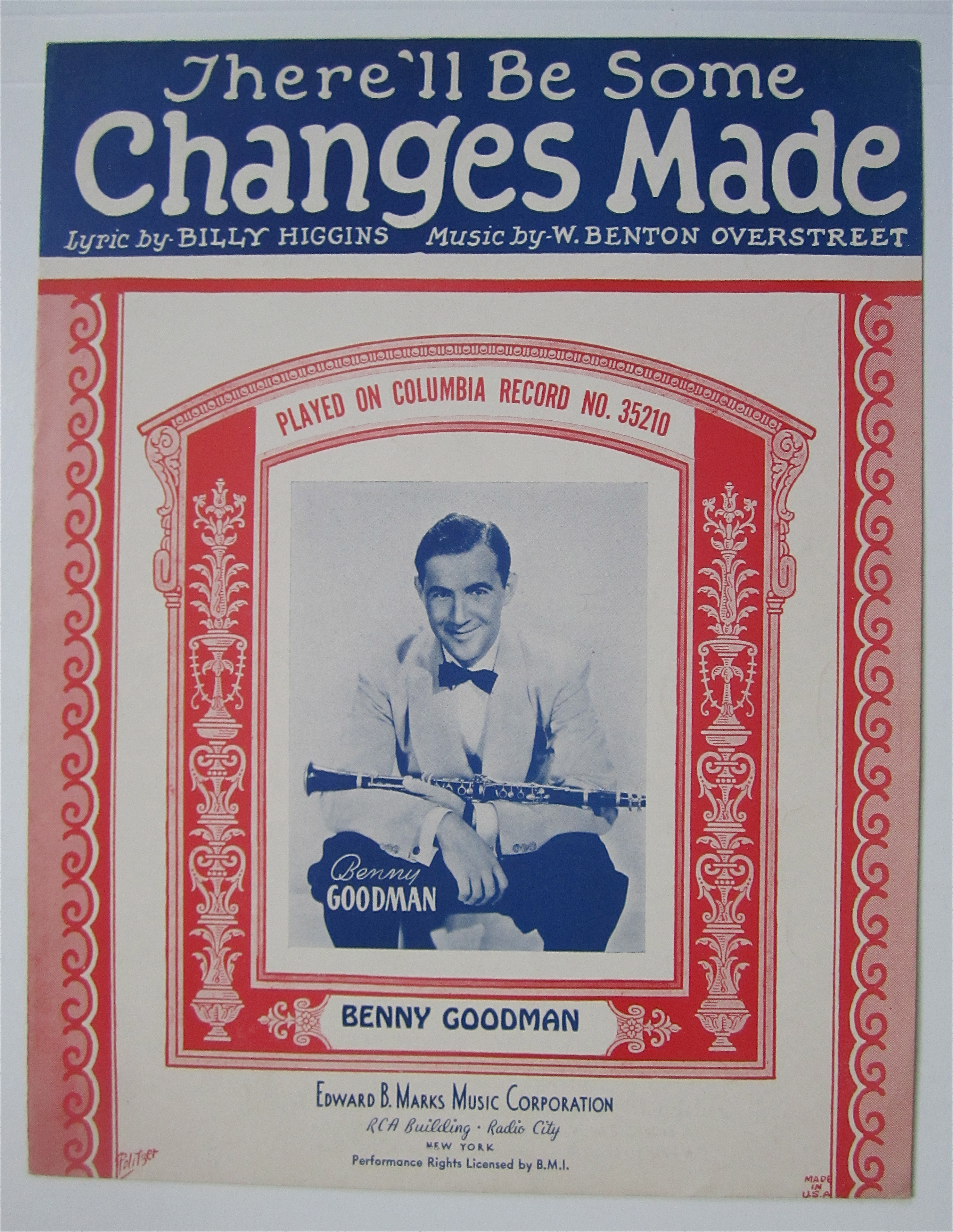 Sheet Music 1932 There'll Be Some Changes Made