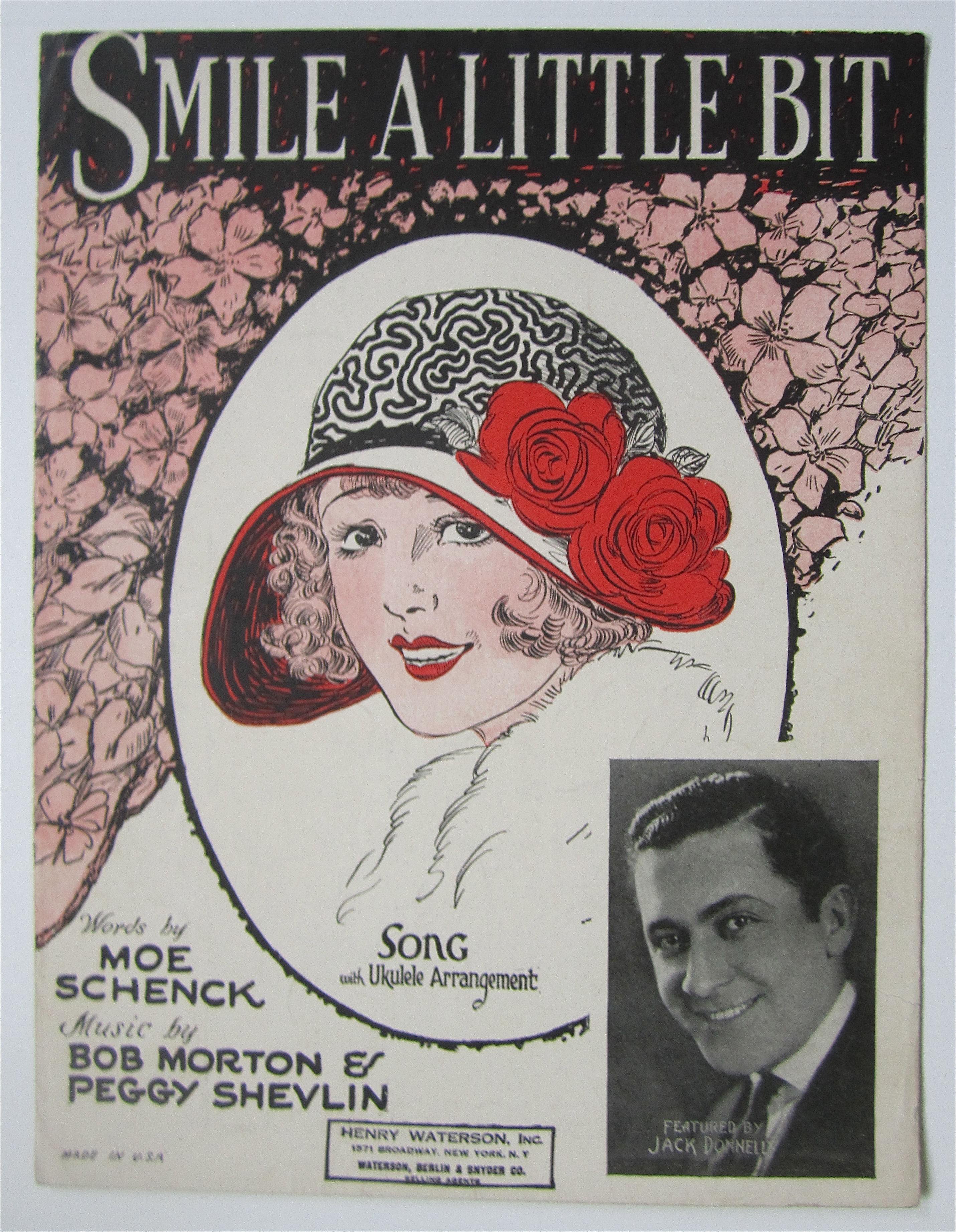 Sheet Music 1925 Smile A Little Bit