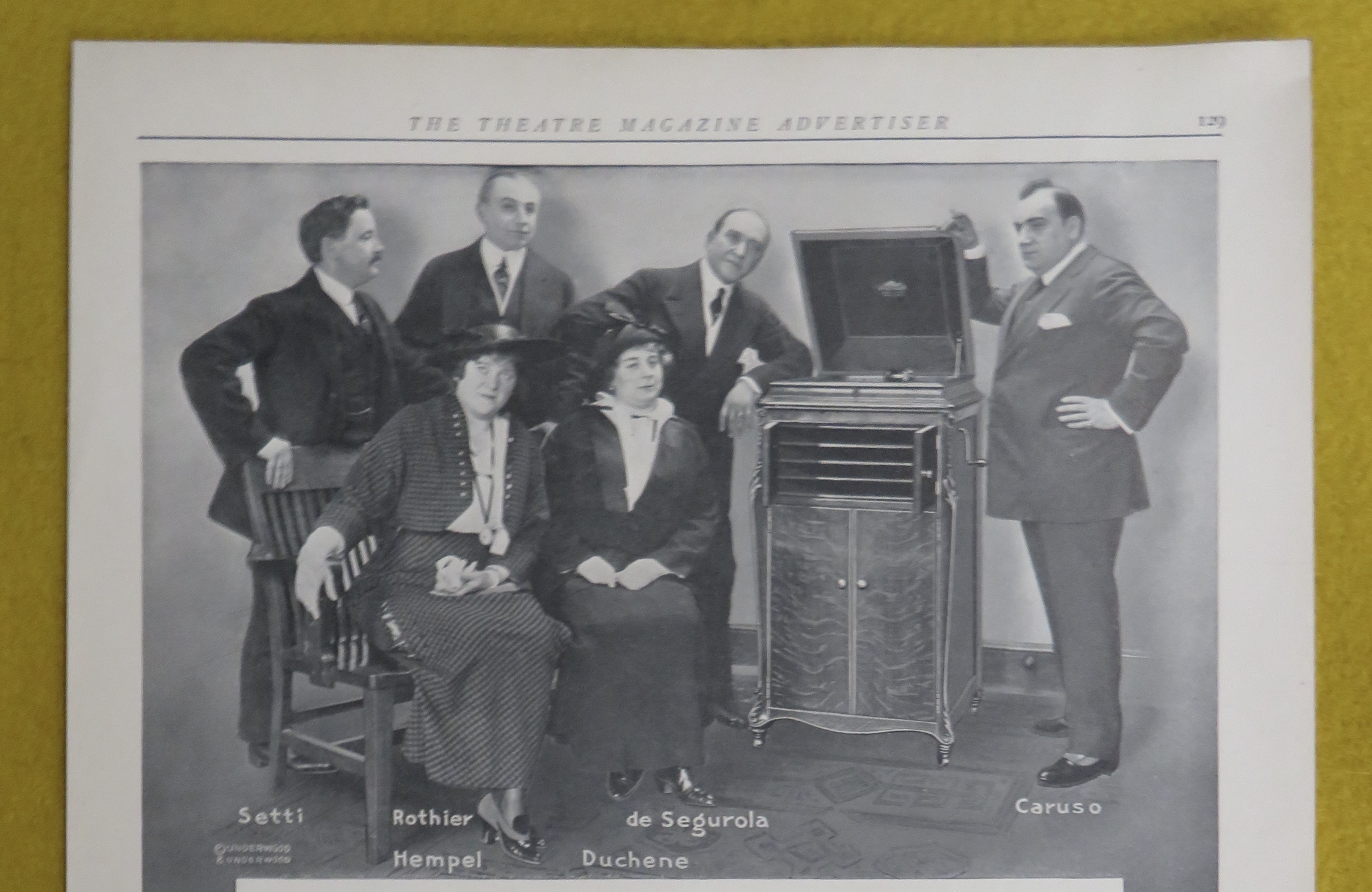 1914 Victor Talking Machine with Victrola with Caruso