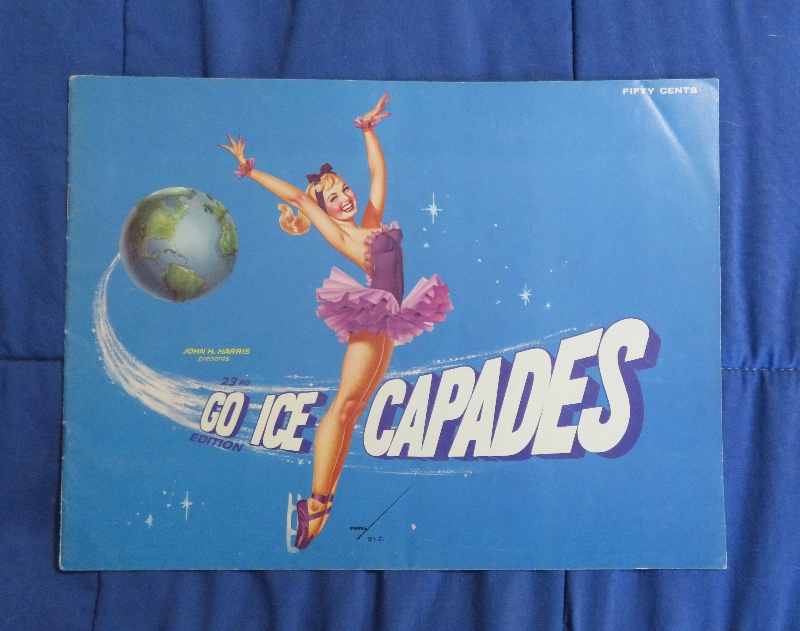 Original 1962 Ice Capades Program 23rd Edition (George Petty Pin Up Girl Cover)