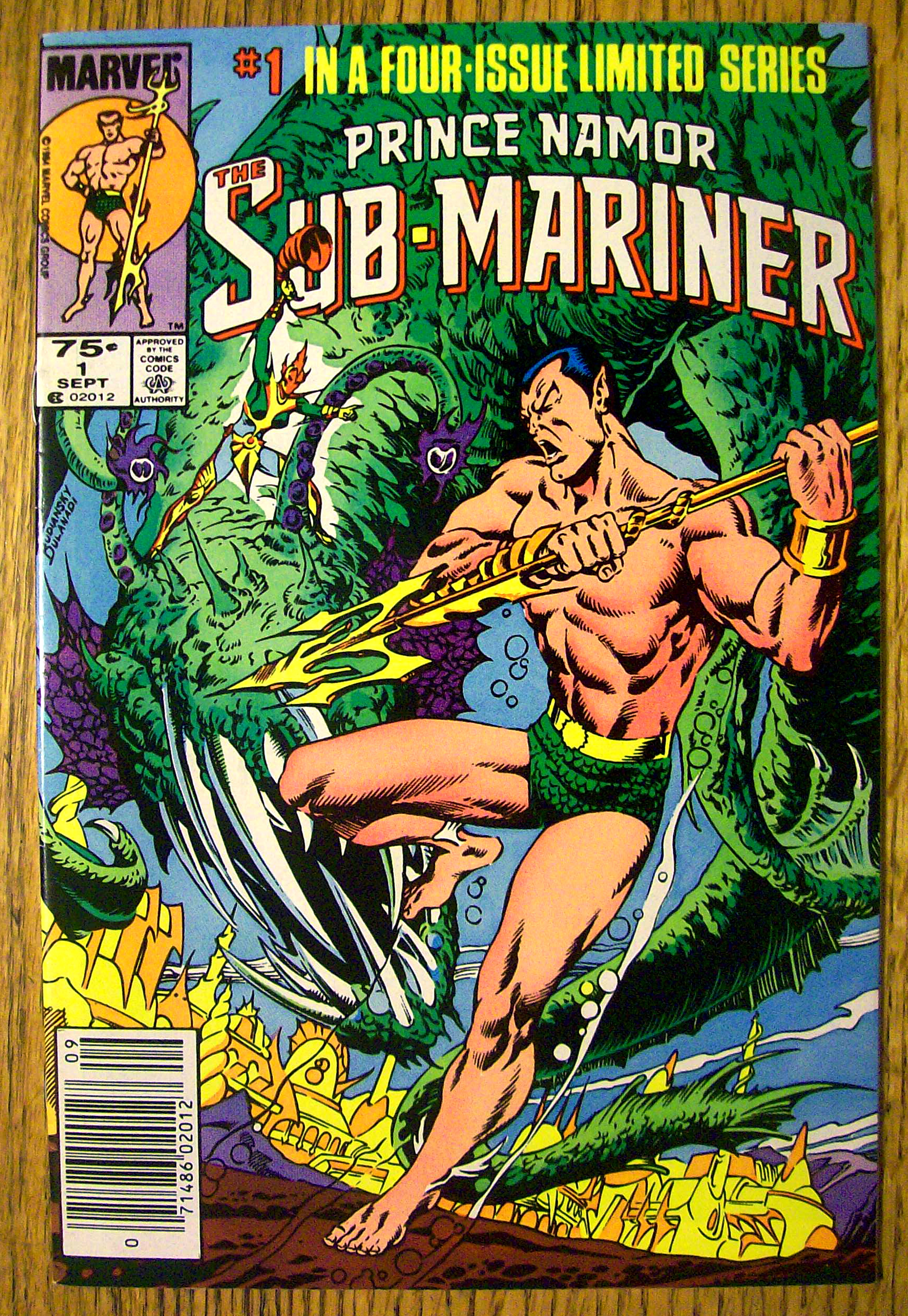 Prince Namor Sub-Mariner Comic #1 September 1984