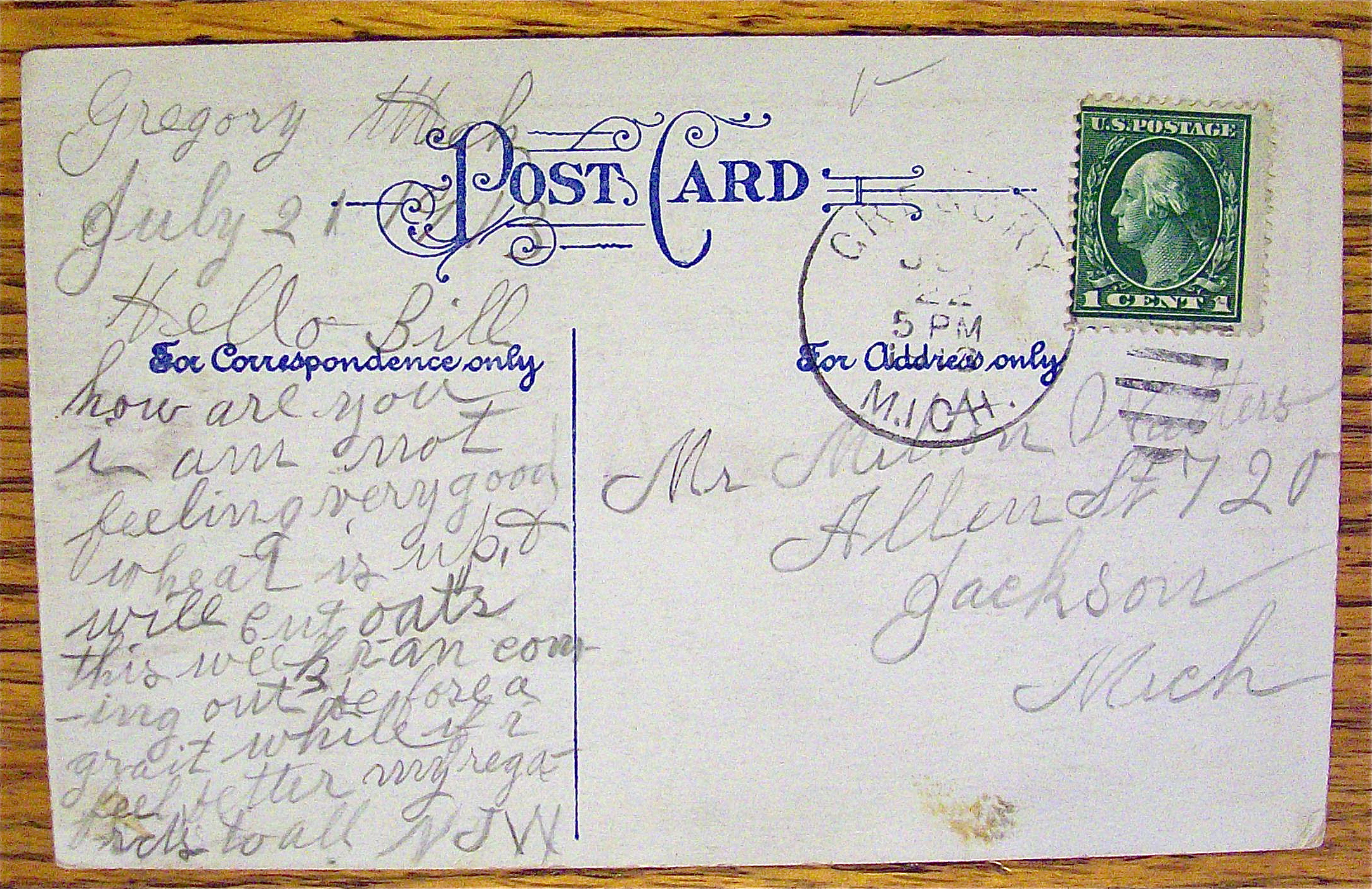 Puppy With A Bow Crying Postcard