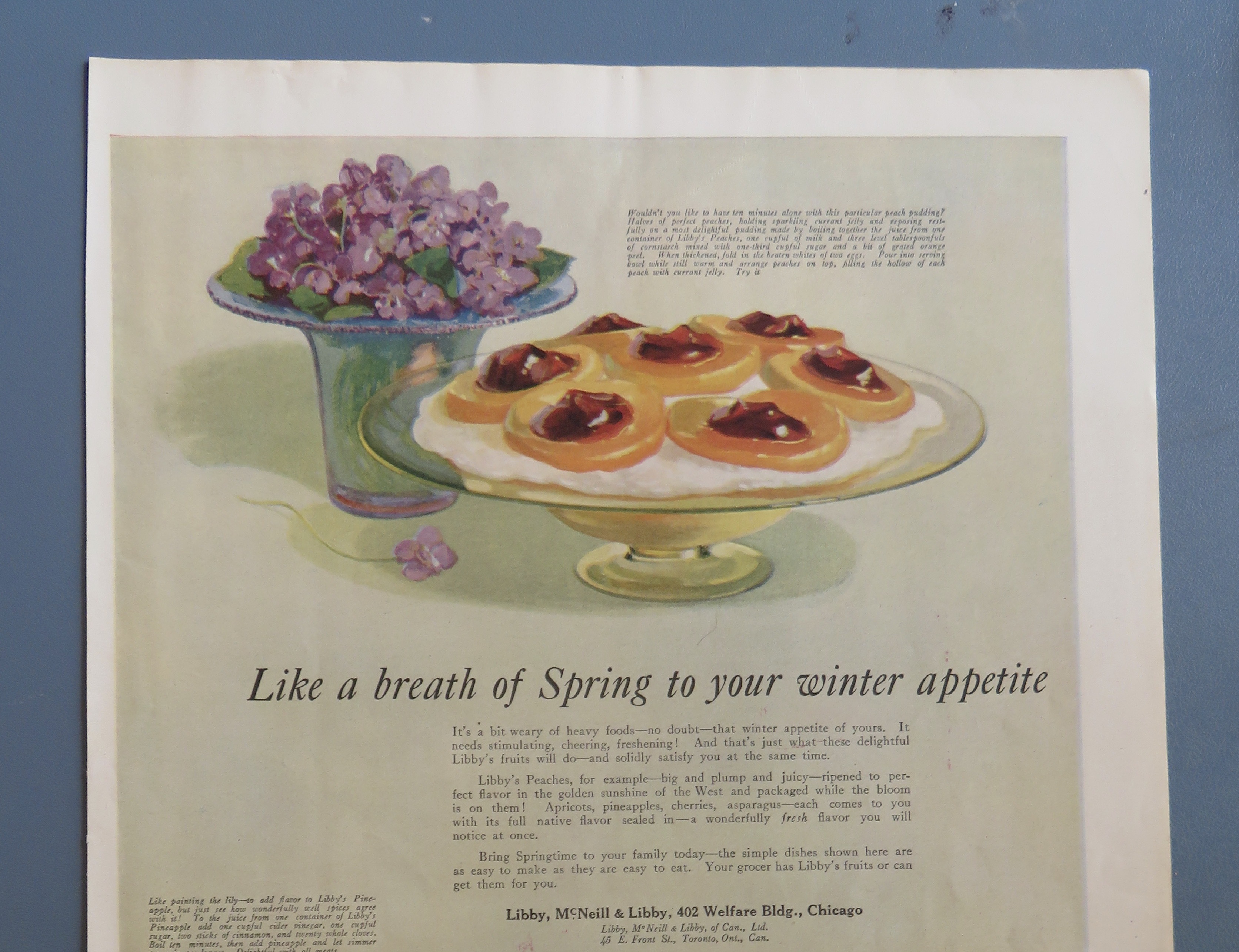 1920 Libby's Fruits & Vegetables with Many Treats