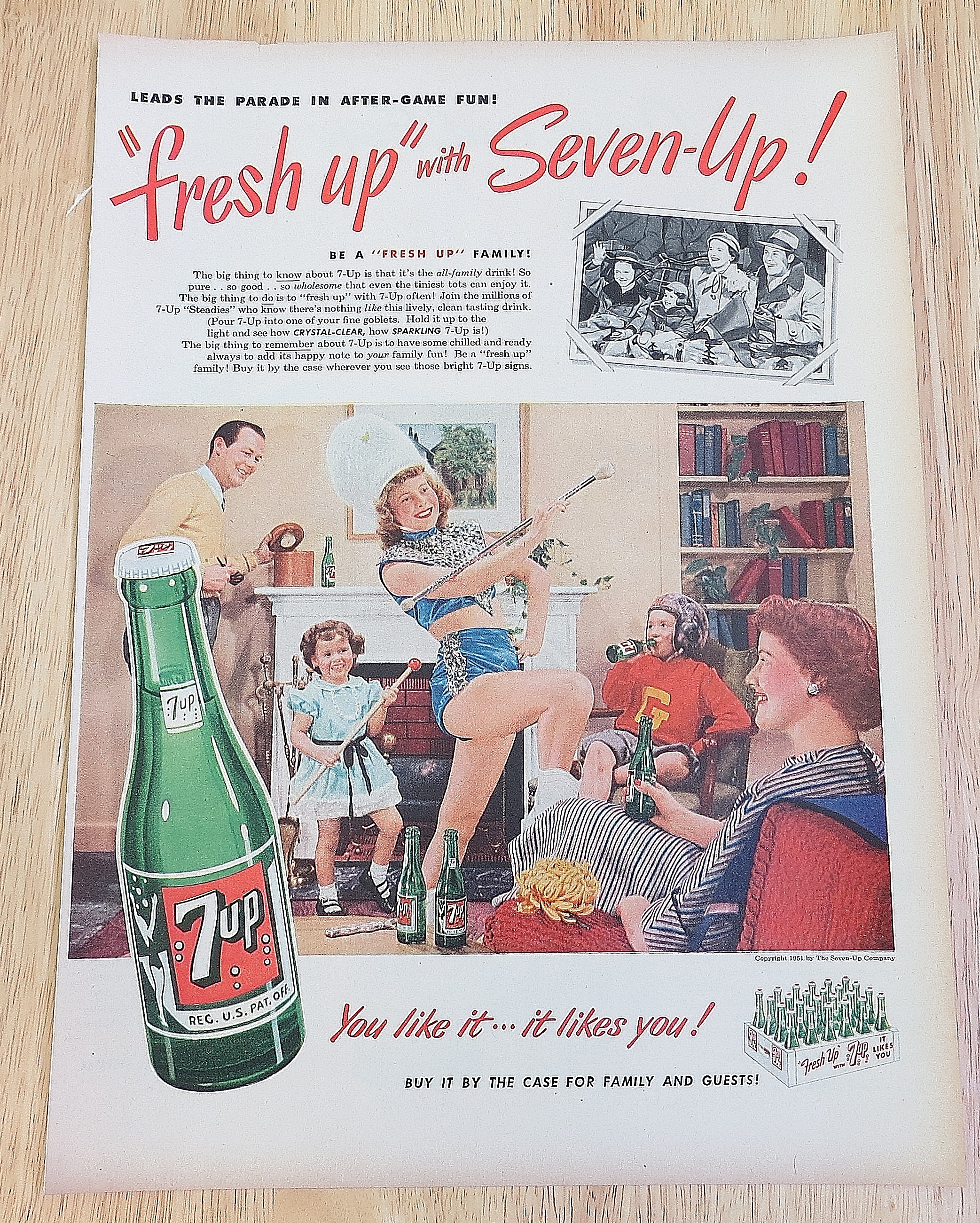 1951 7Up With A Girl & Her Baton