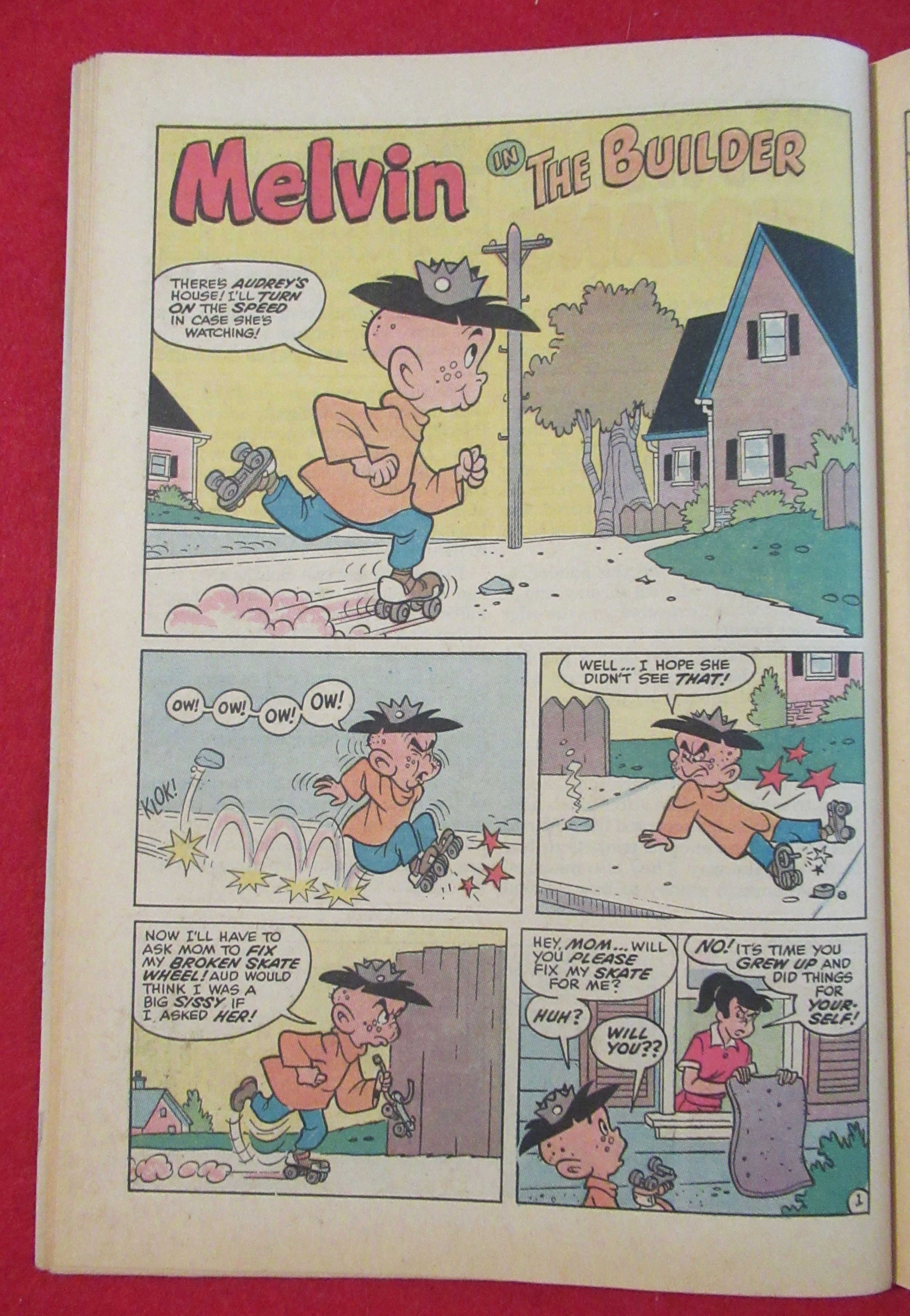 Little Audrey & Melvin Comic October 1970 Nervous Men