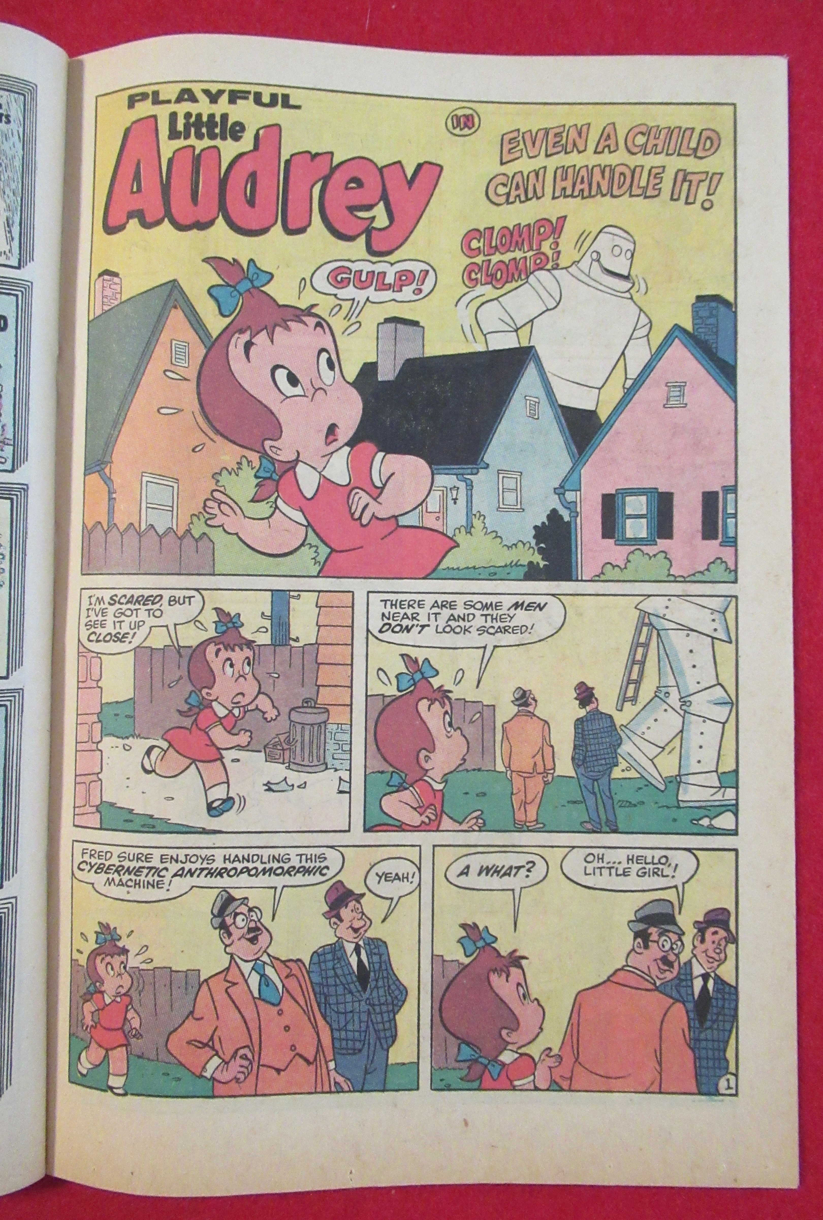 Little Audrey & Melvin Comic October 1970 Nervous Men