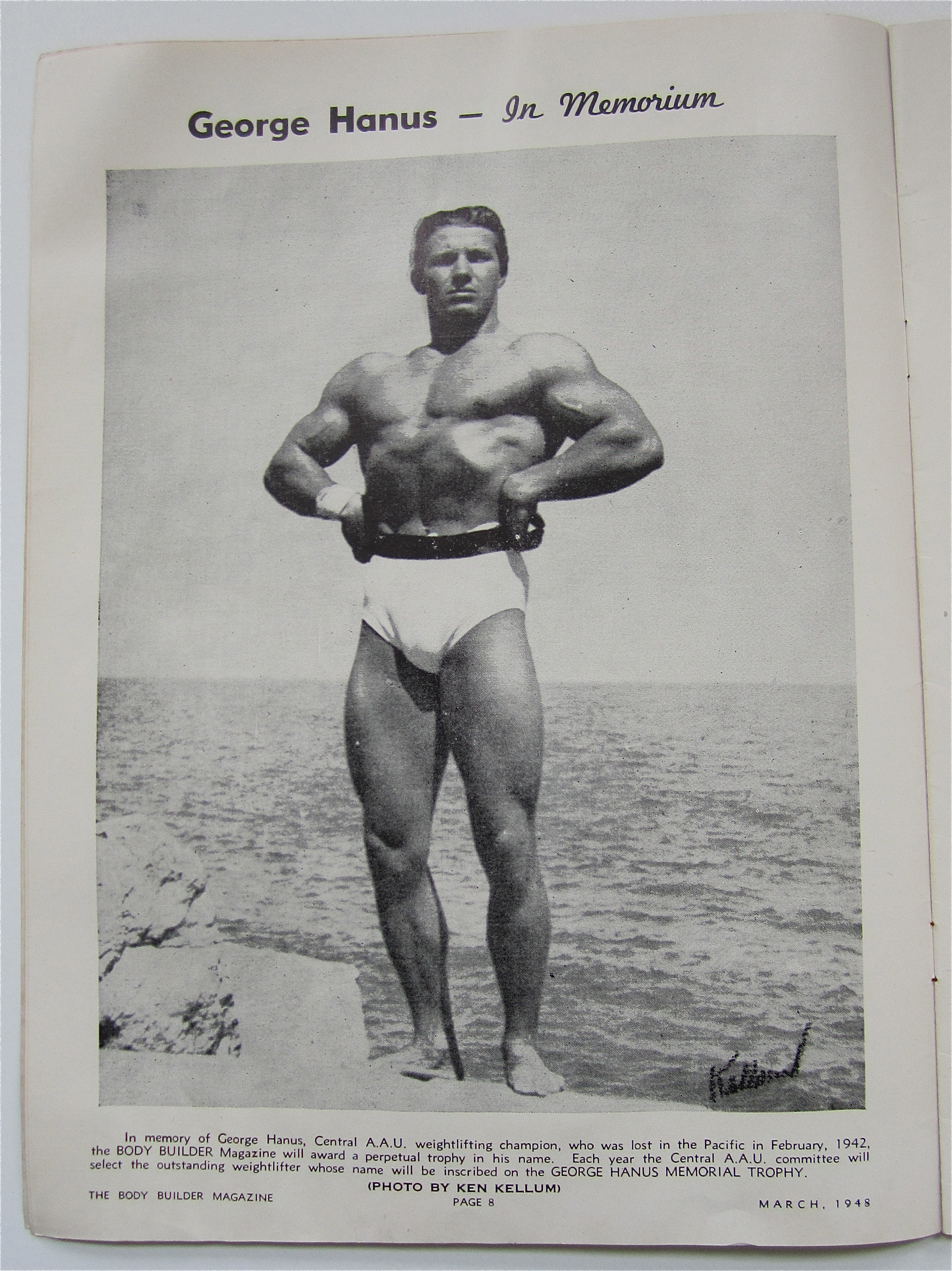 Body Builder Magazine March 1948 Esther Williams