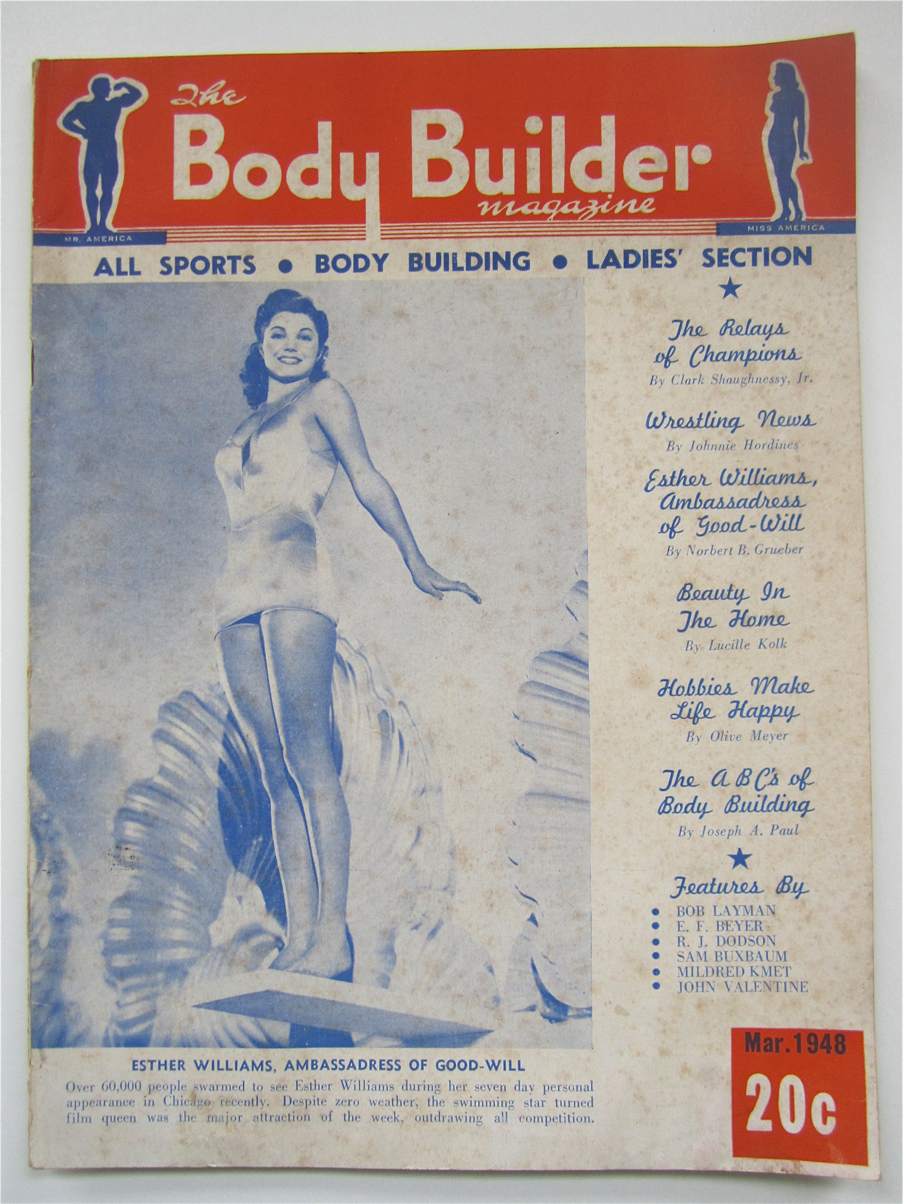 Body Builder Magazine March 1948 Esther Williams