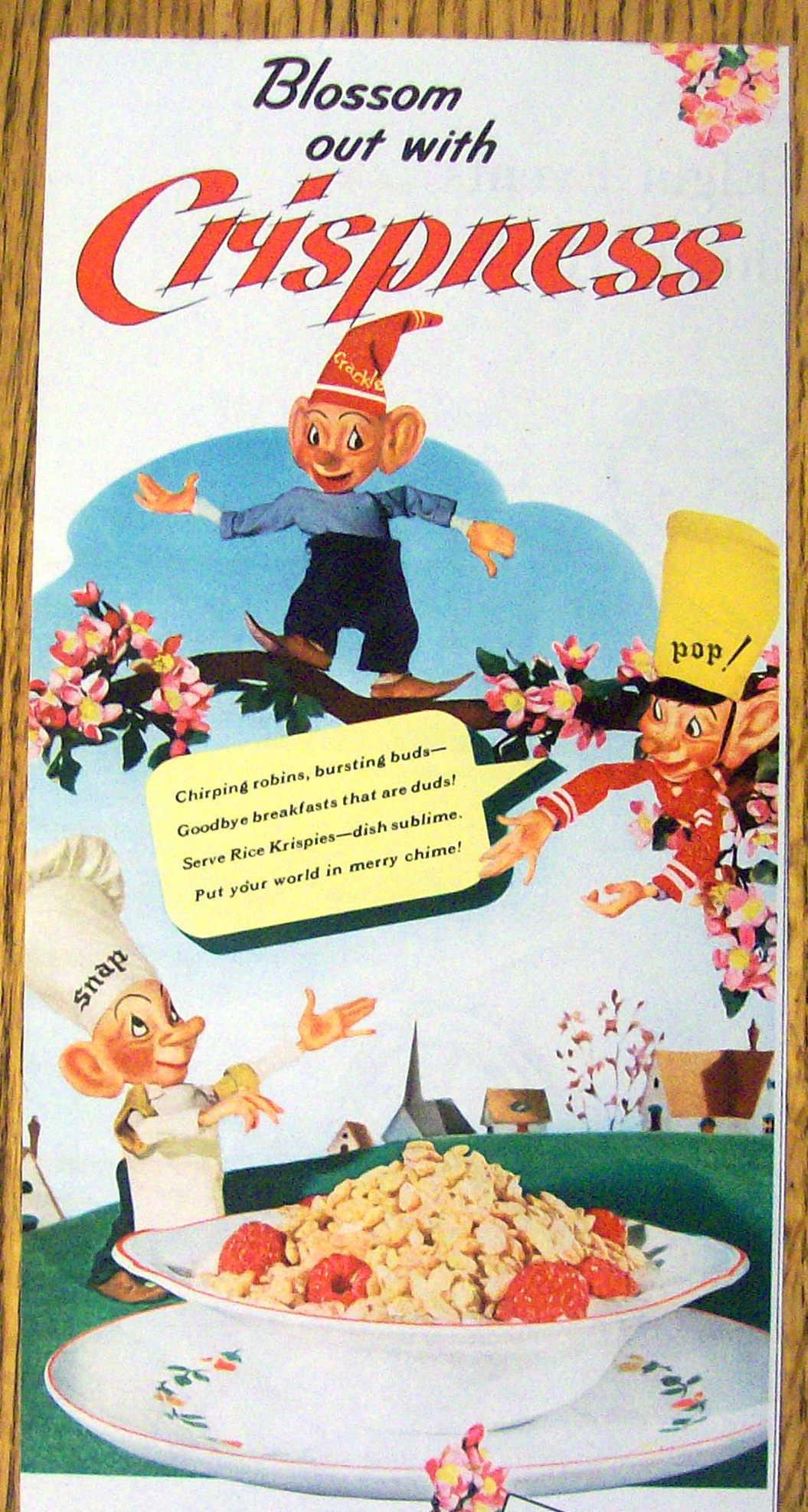 1942 Kellogg's Rice Krispies with Snap, Crackle & Pop