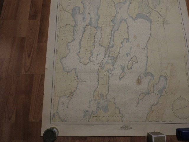 Lake Champlain Map Vermont Quebec No 171 1952 corrected May 1956