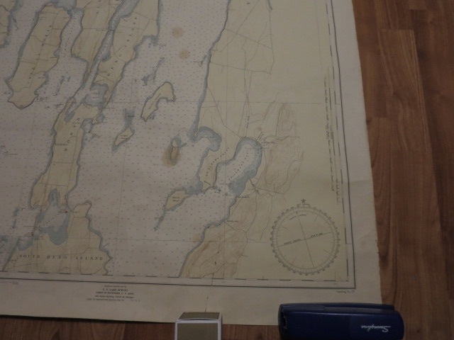 Lake Champlain Map Vermont Quebec No 171 1952 corrected May 1956