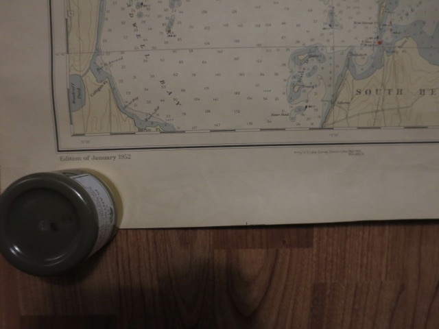 Lake Champlain Map Vermont Quebec No 171 1952 corrected May 1956