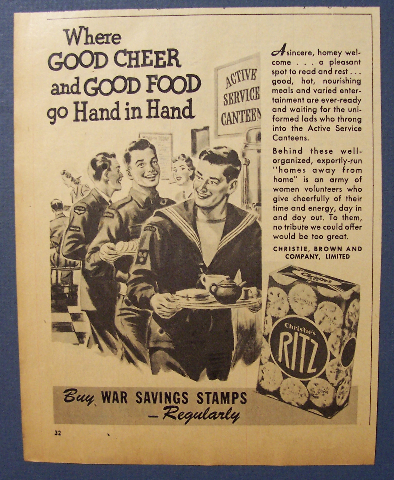 1944  Christie's  Ritz  Crackers